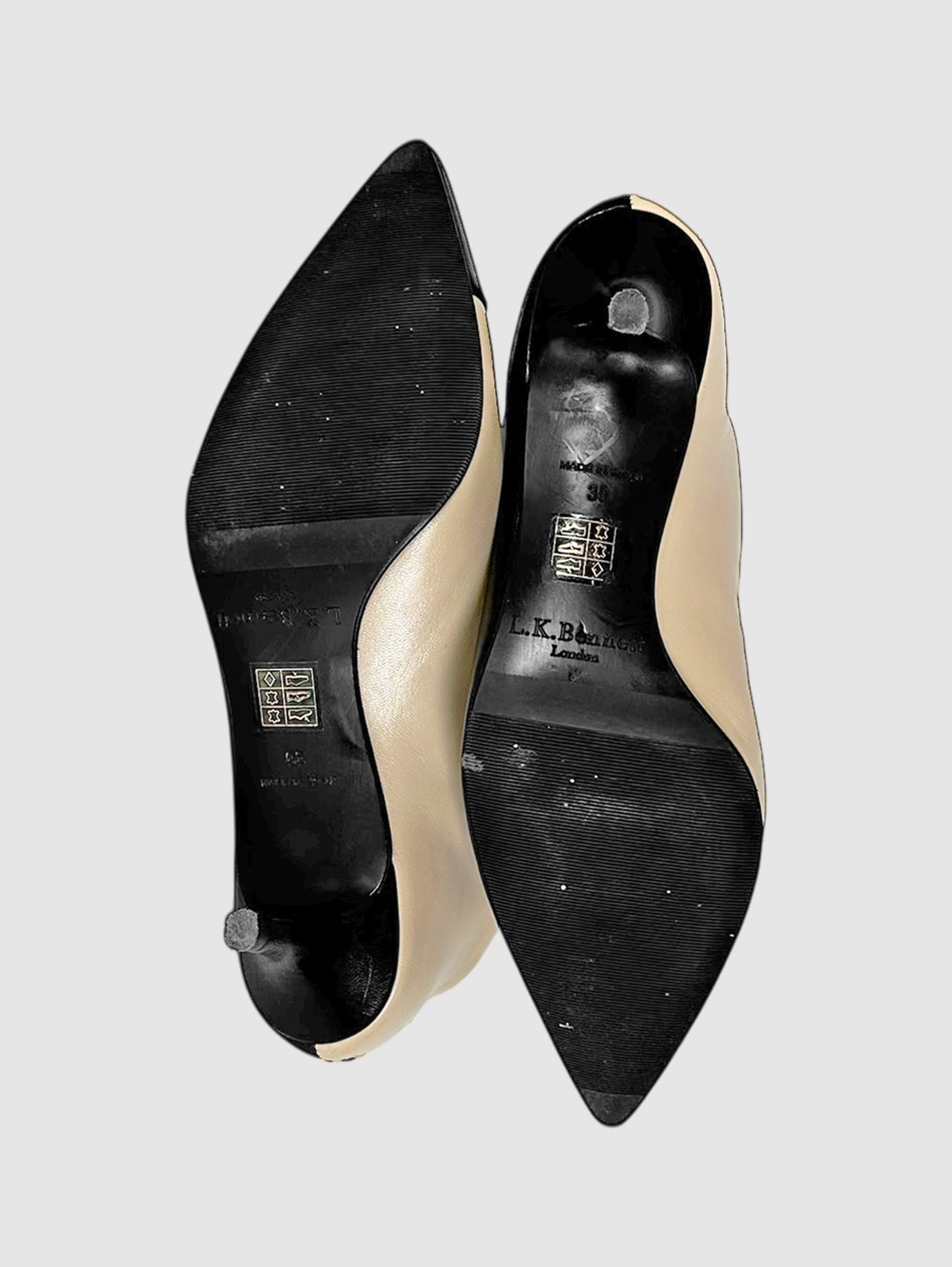 Colourblock Heeled Booties - Size 39