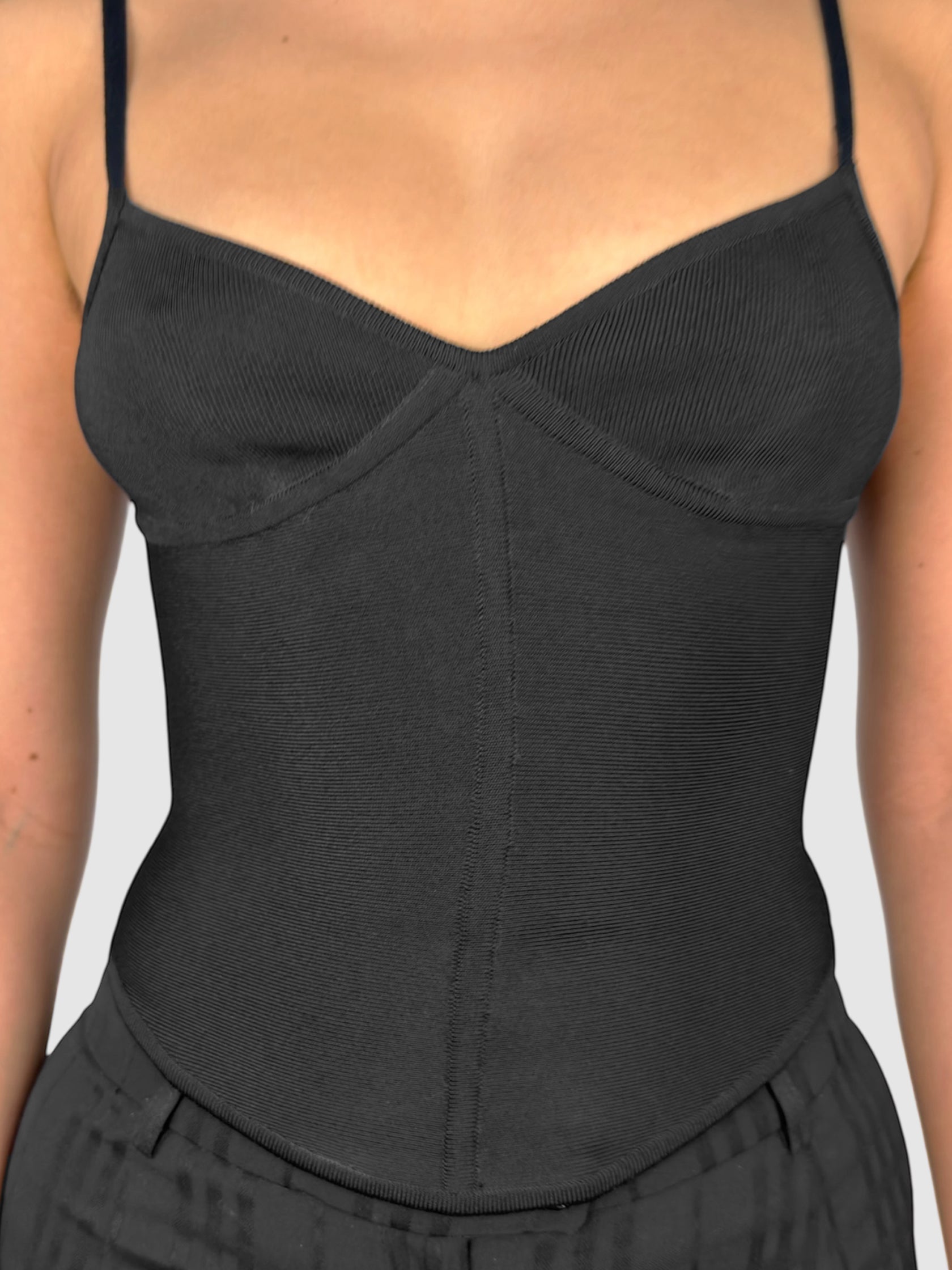 Sleeveless Bustier Top