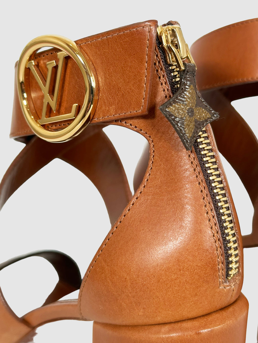 Monogram Strappy Sandals - Size 41