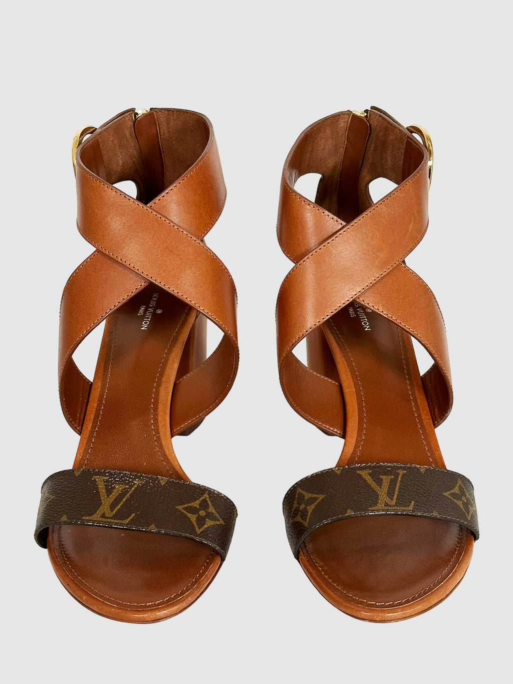 Monogram Strappy Sandals - Size 41