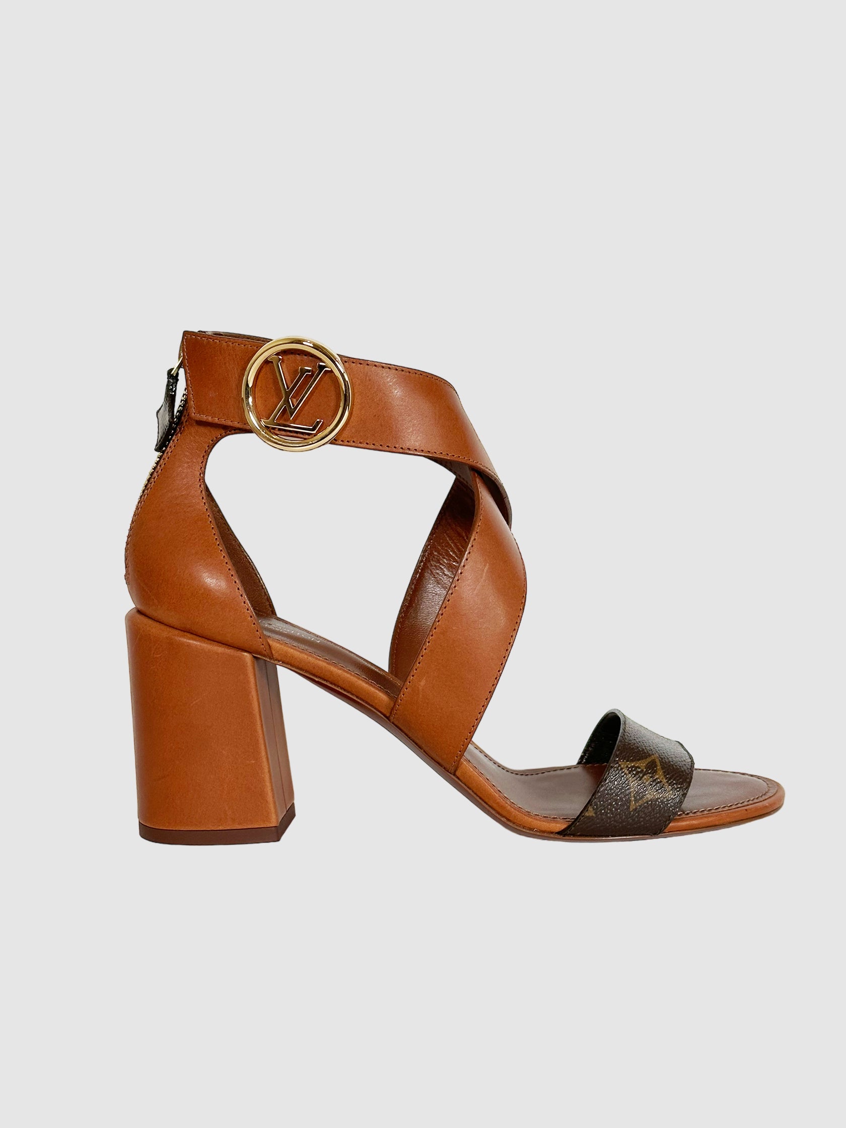 Monogram Strappy Sandals - Size 41