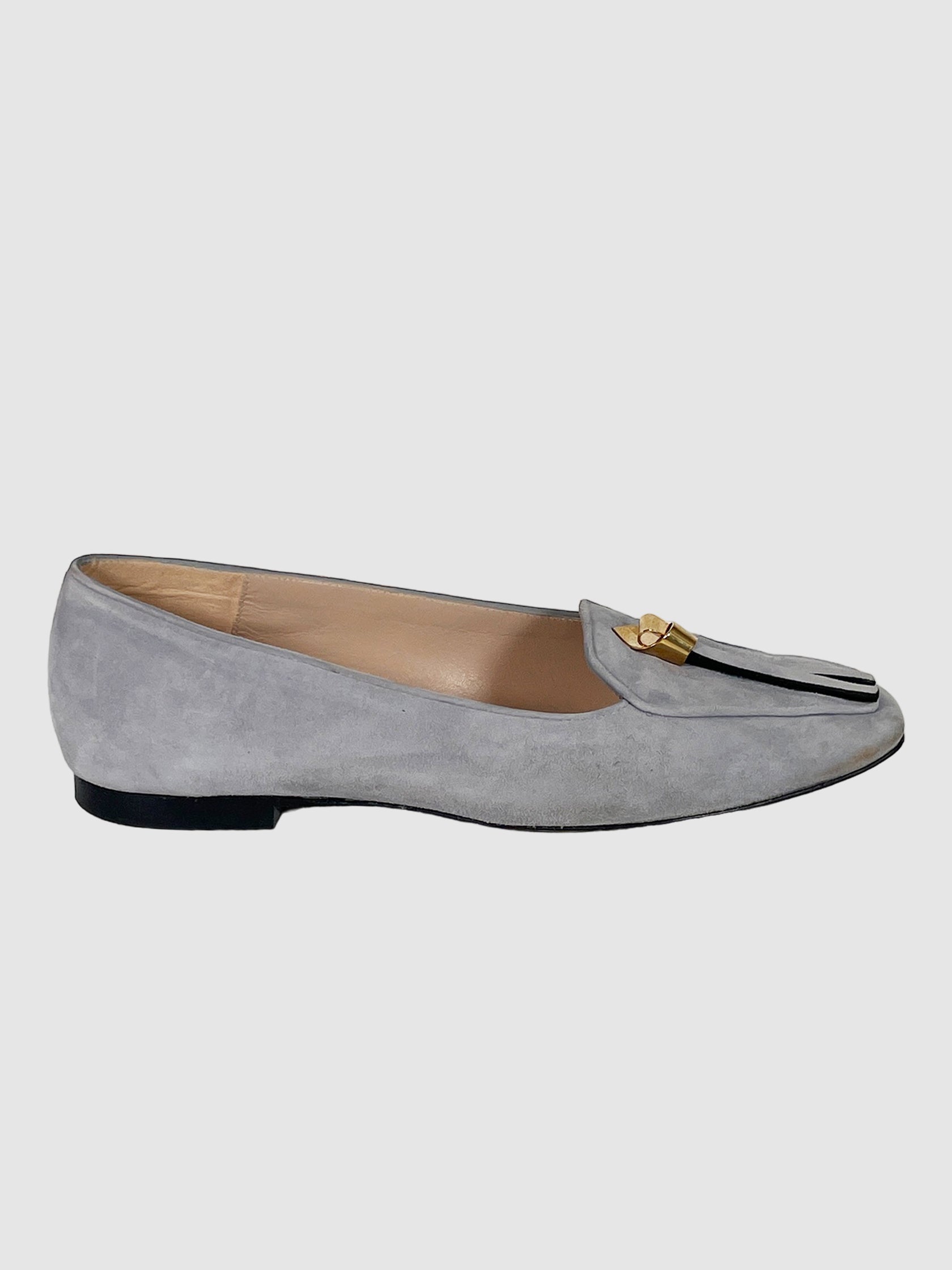 Stuart Weitzman Suede Tassel Accents Loafers - Size 8