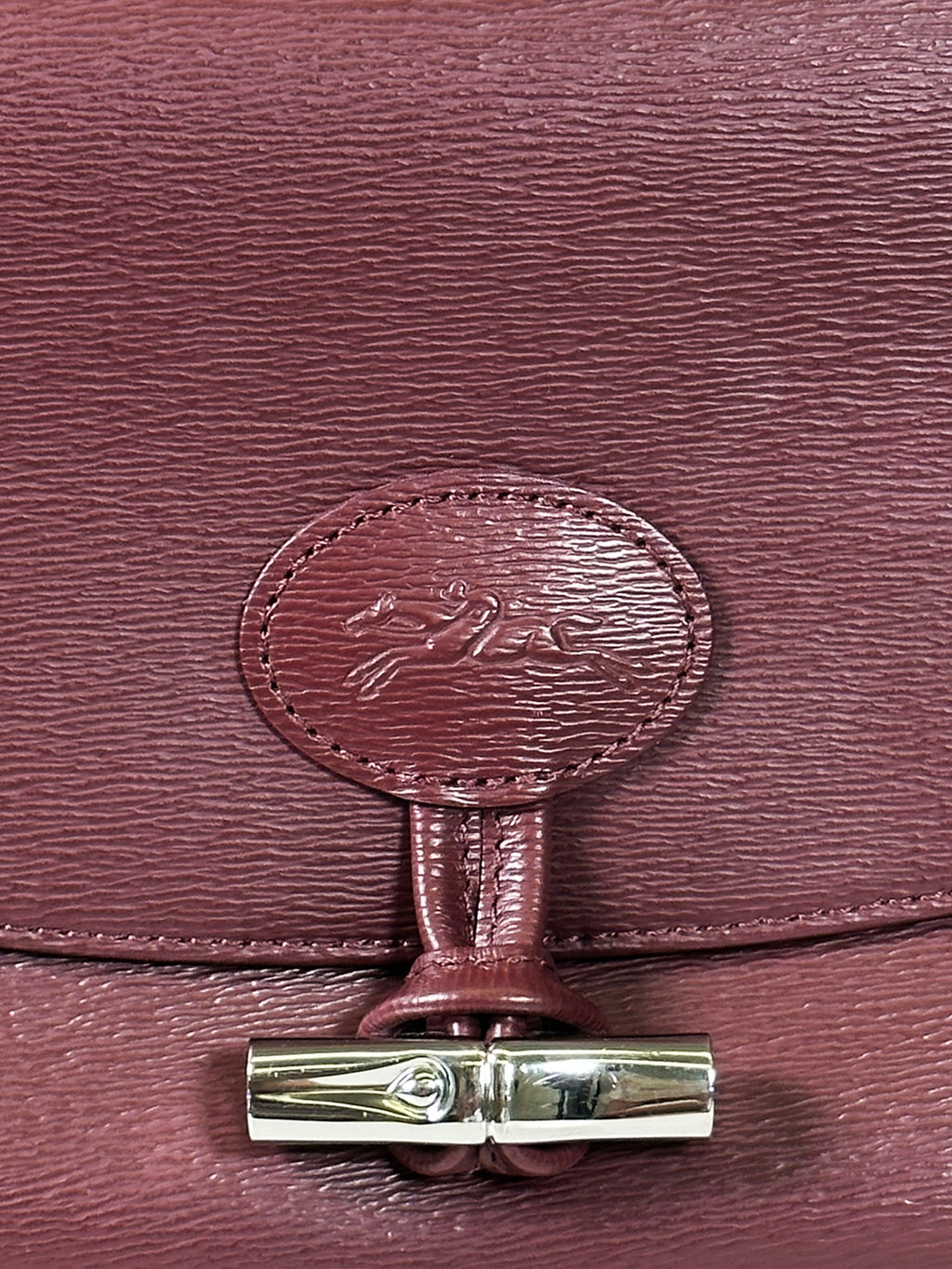 Longchamp Embossed Leather Crossbody Bag