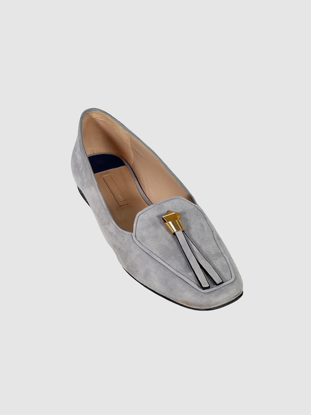 Stuart Weitzman Suede Tassel Accents Loafers - Size 8