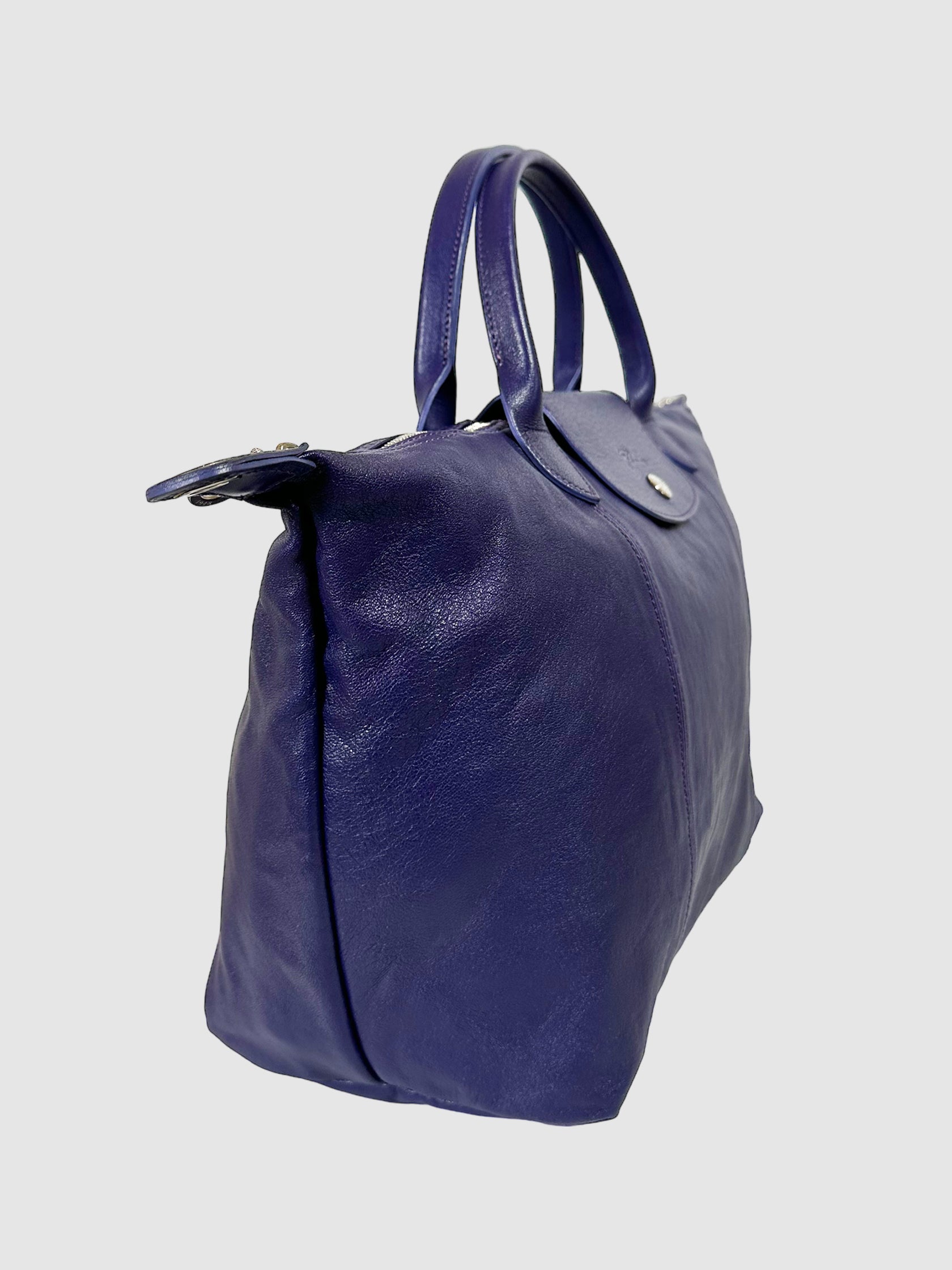 Le Pliage Leather Tote Bag