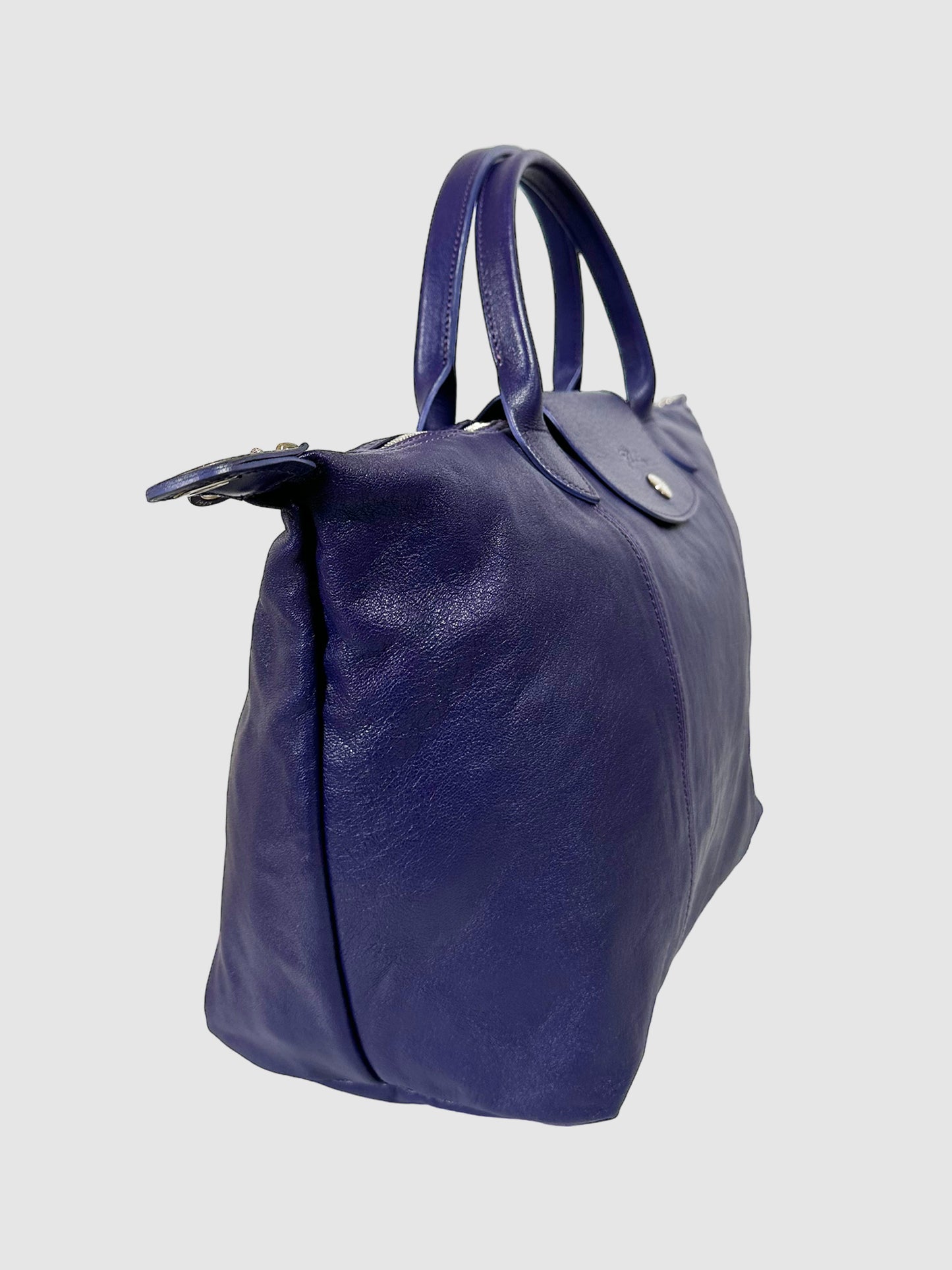 Longchamp Le Pliage Leather Tote Bag
