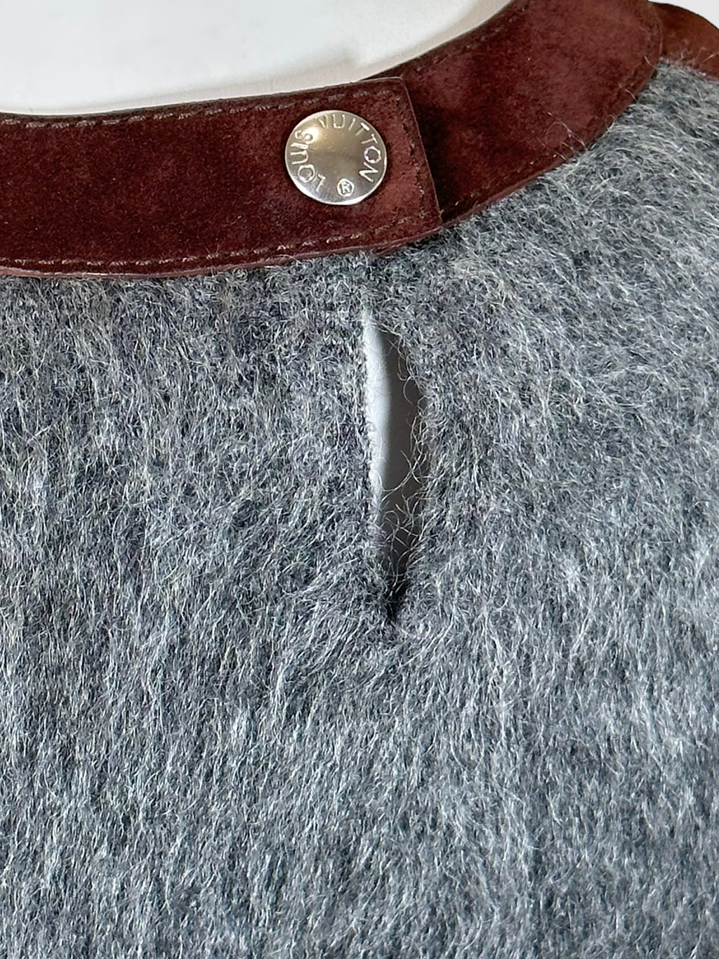 Louis Vuitton Wool Blend Suede Accent Dress - Size M