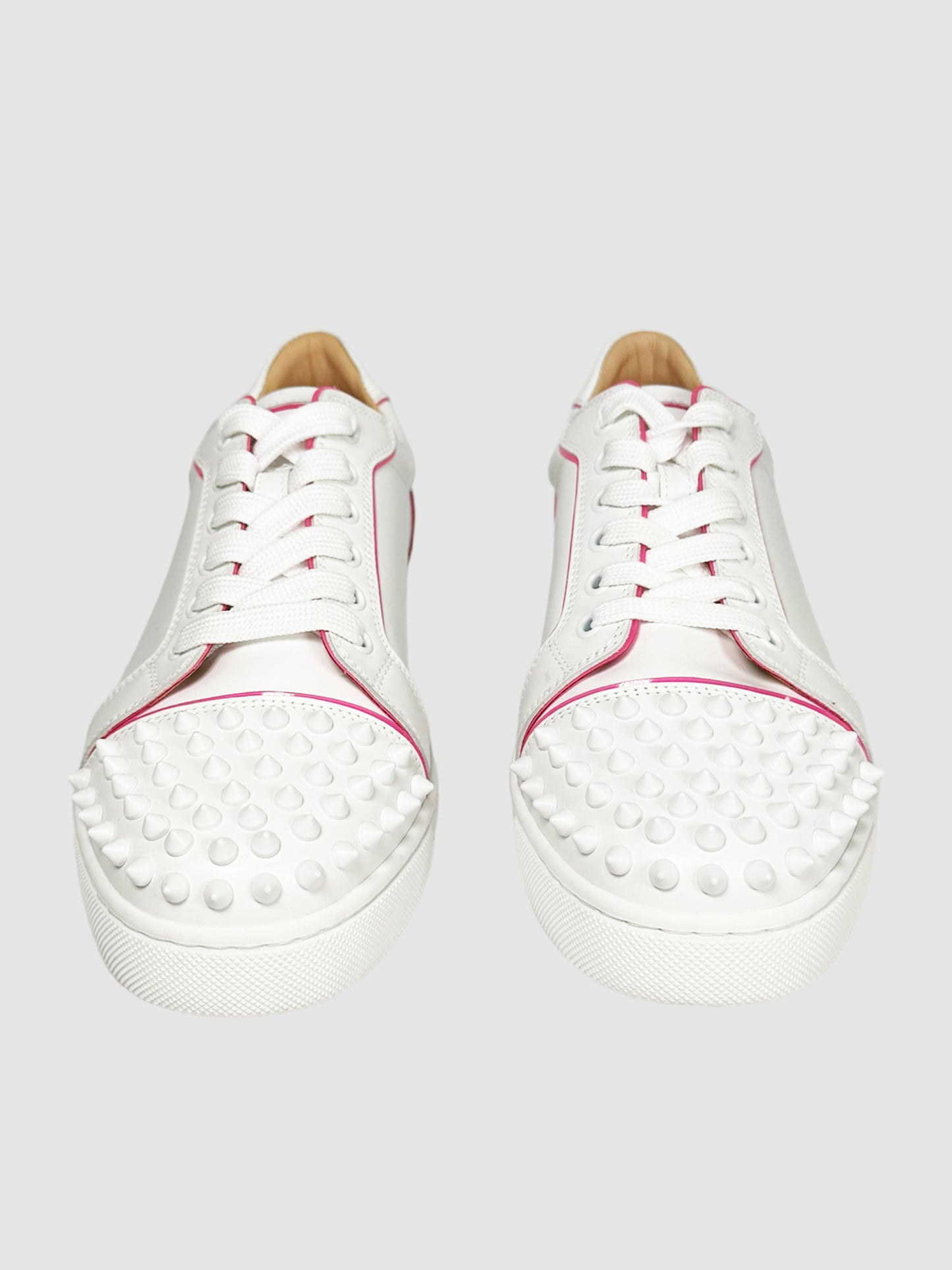 Leather Studded Accents Sneakers - Size 39