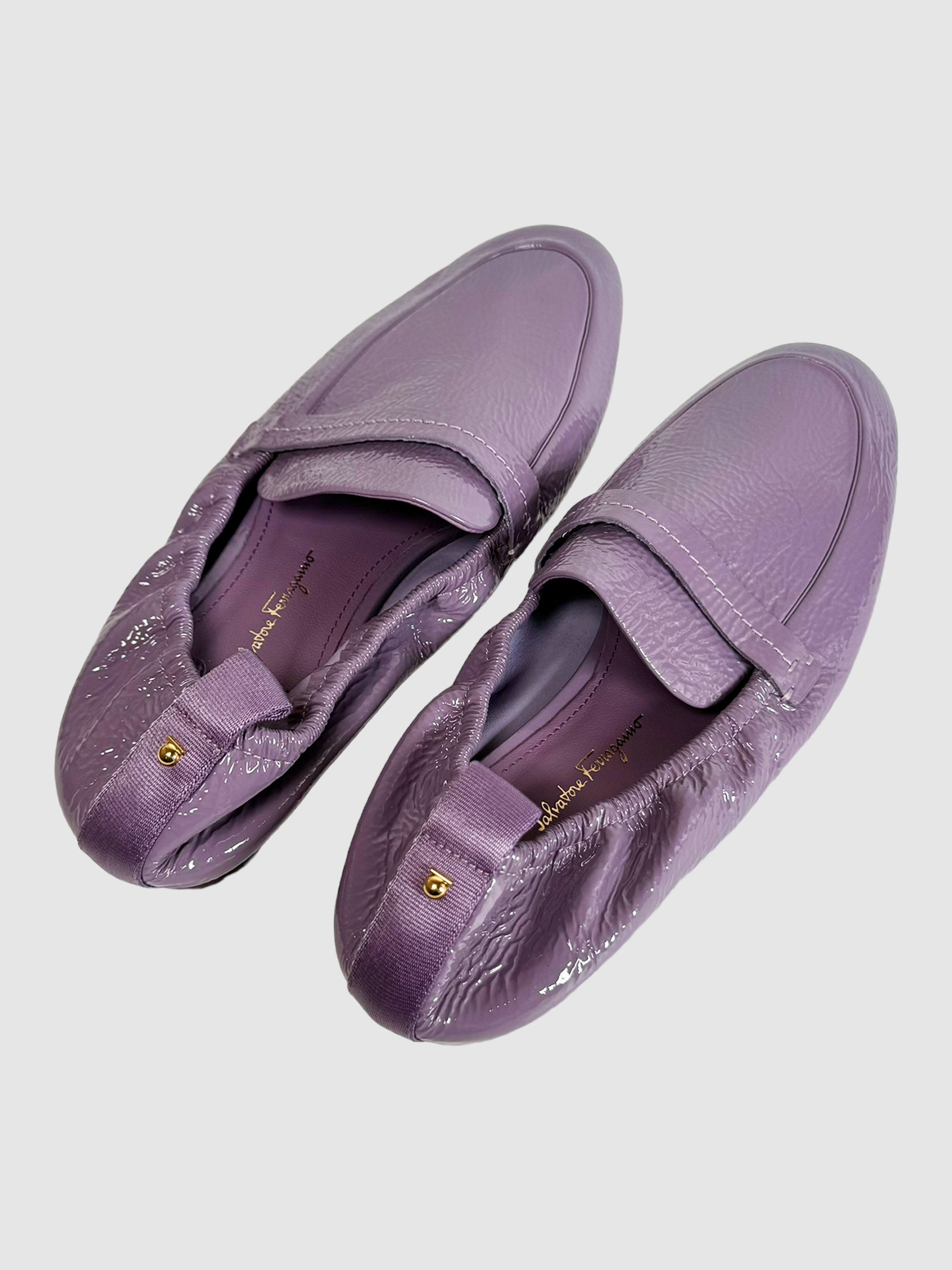 Lipari Patent Leather Loafers - Size 9