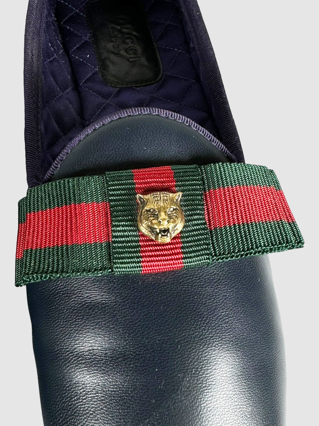 Leather Square Toe Loafers - Size 39