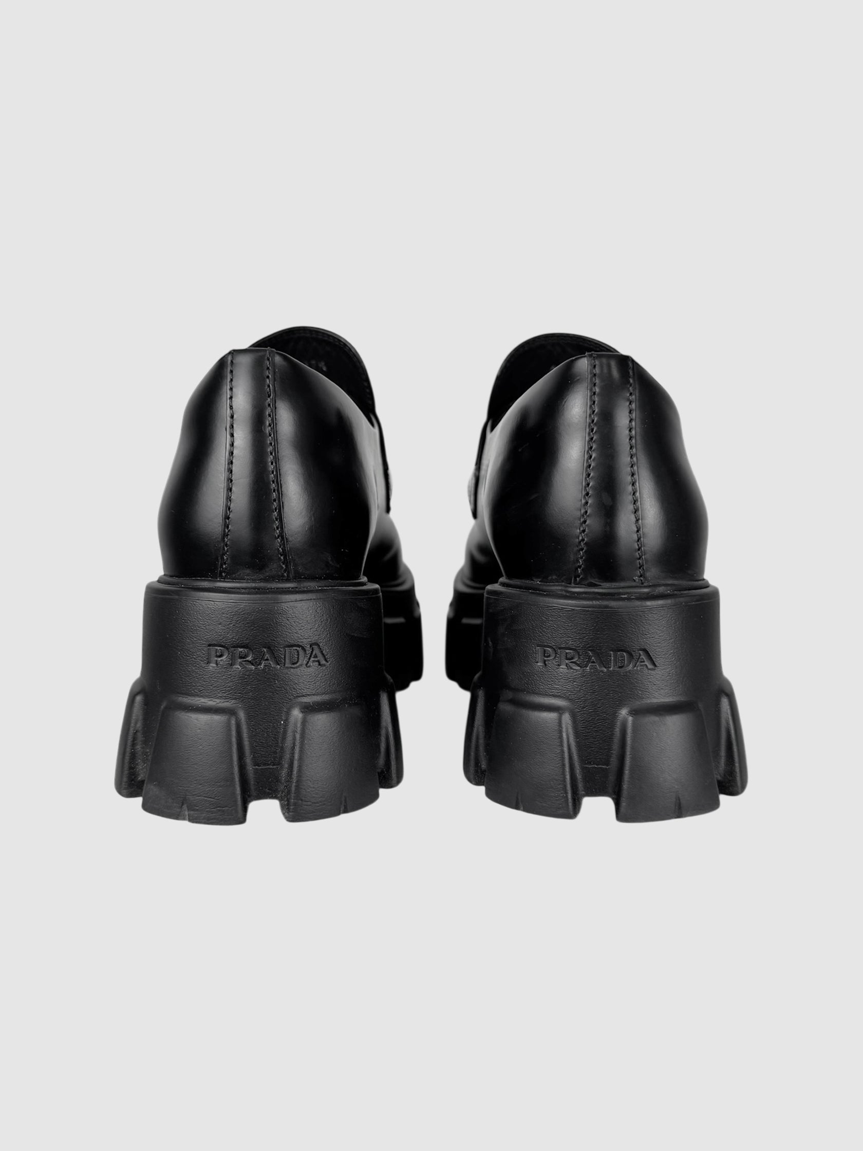 Leather Monolith Loafers