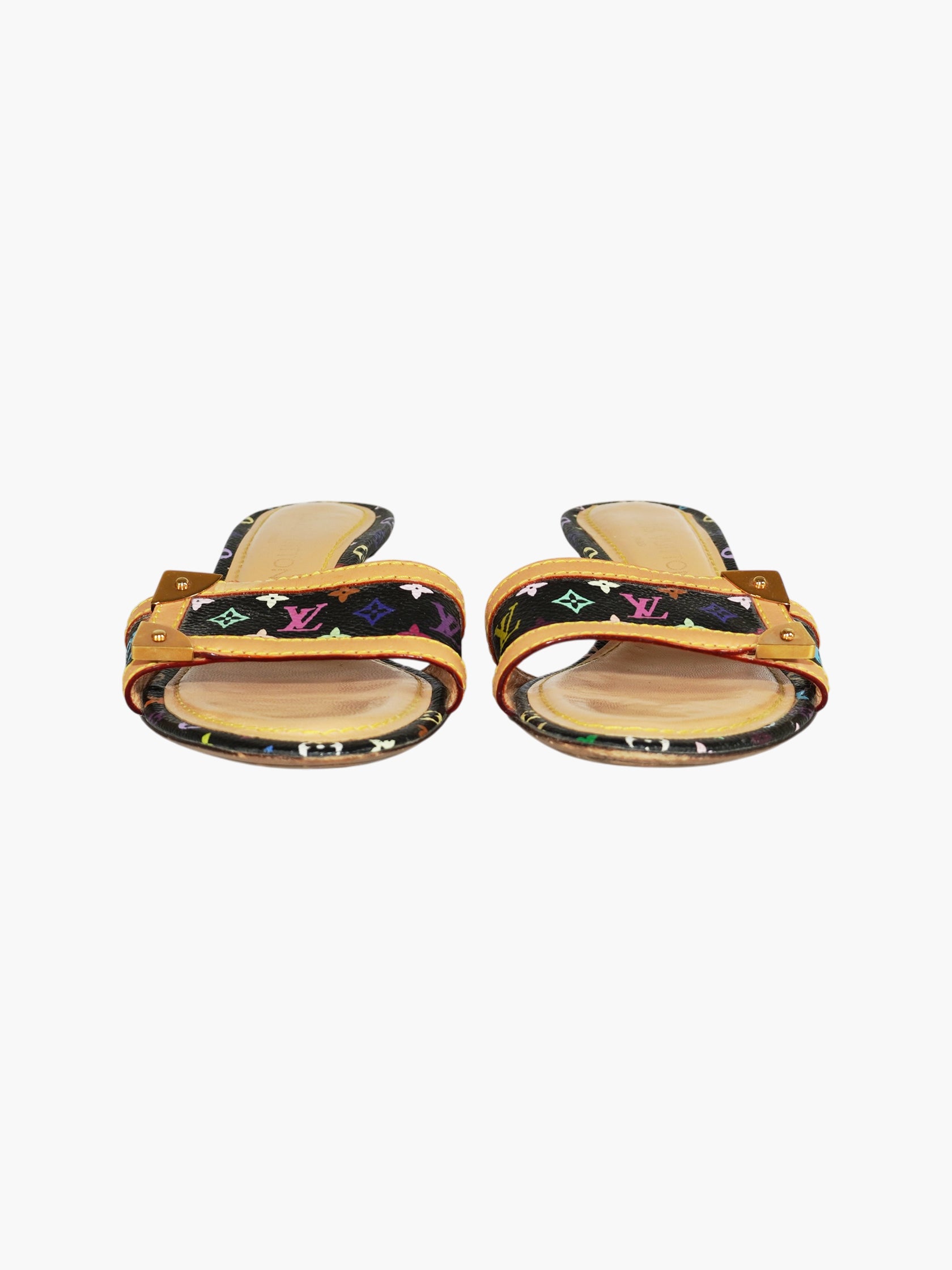 Monogram Kitten Heels