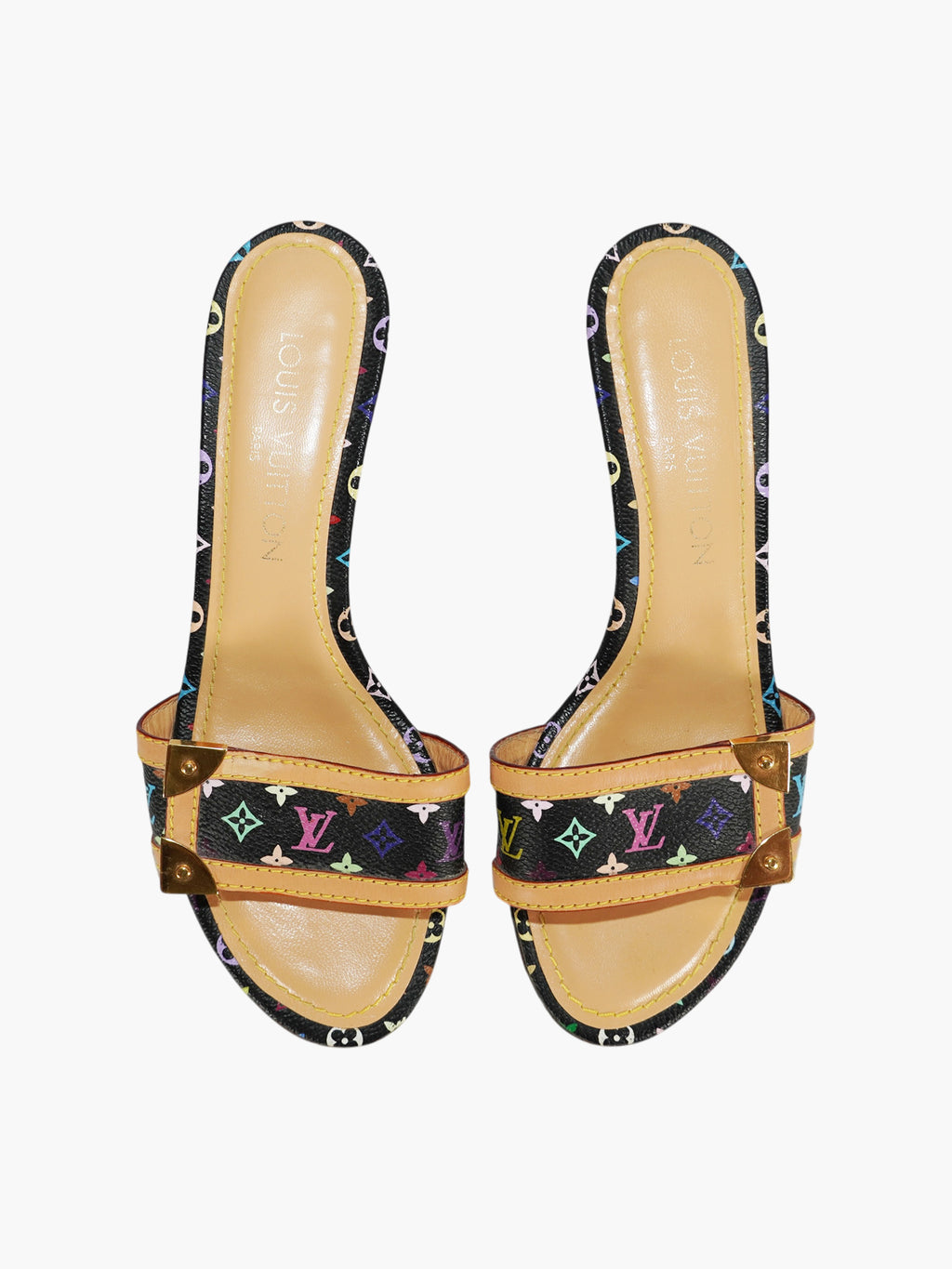 Monogram Kitten Heels