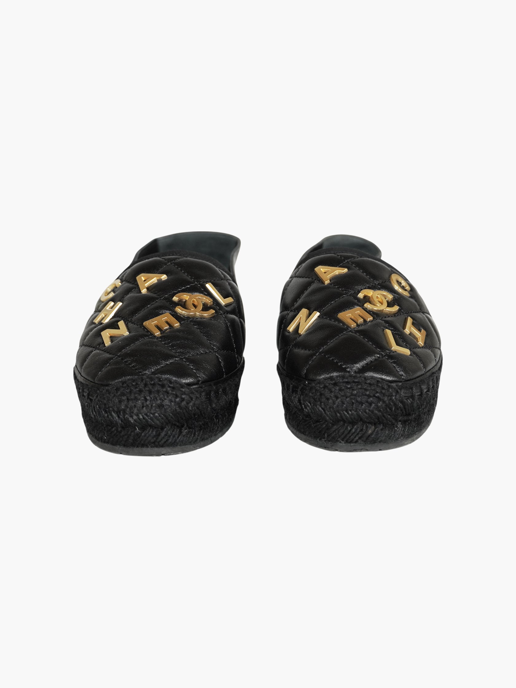 Quilted Leather Espadrilles