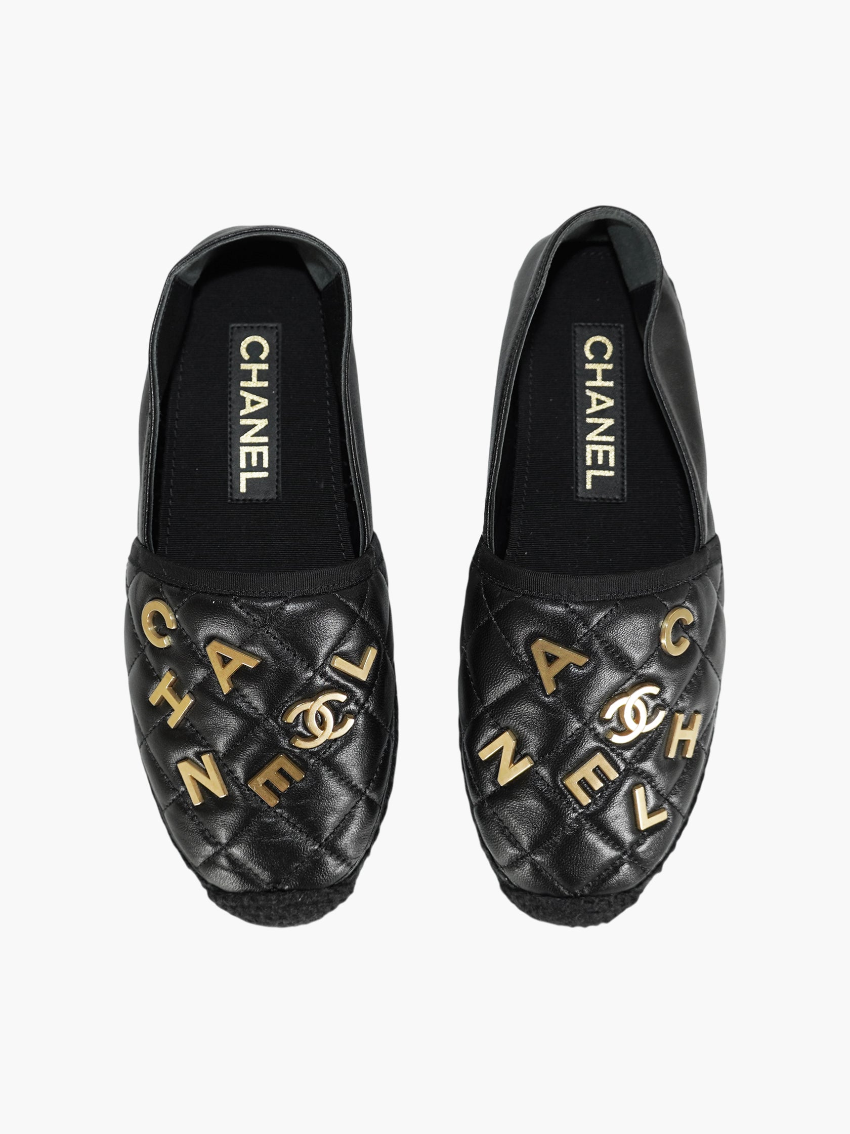 Quilted Leather Espadrilles