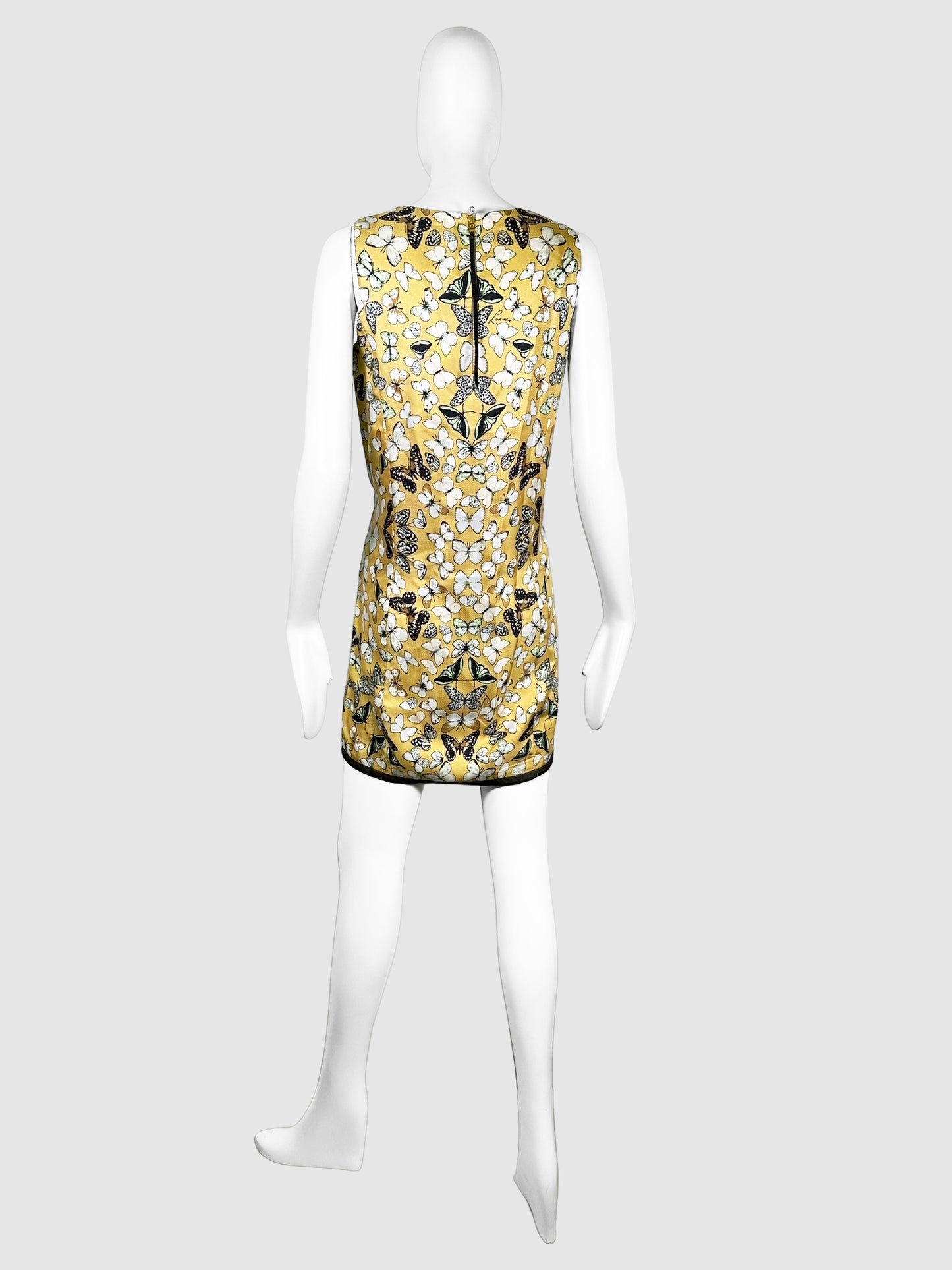 Butterfly Print Mini Dress - Size 38