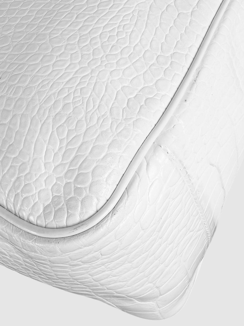 Croc-Embossed Roseau Bag
