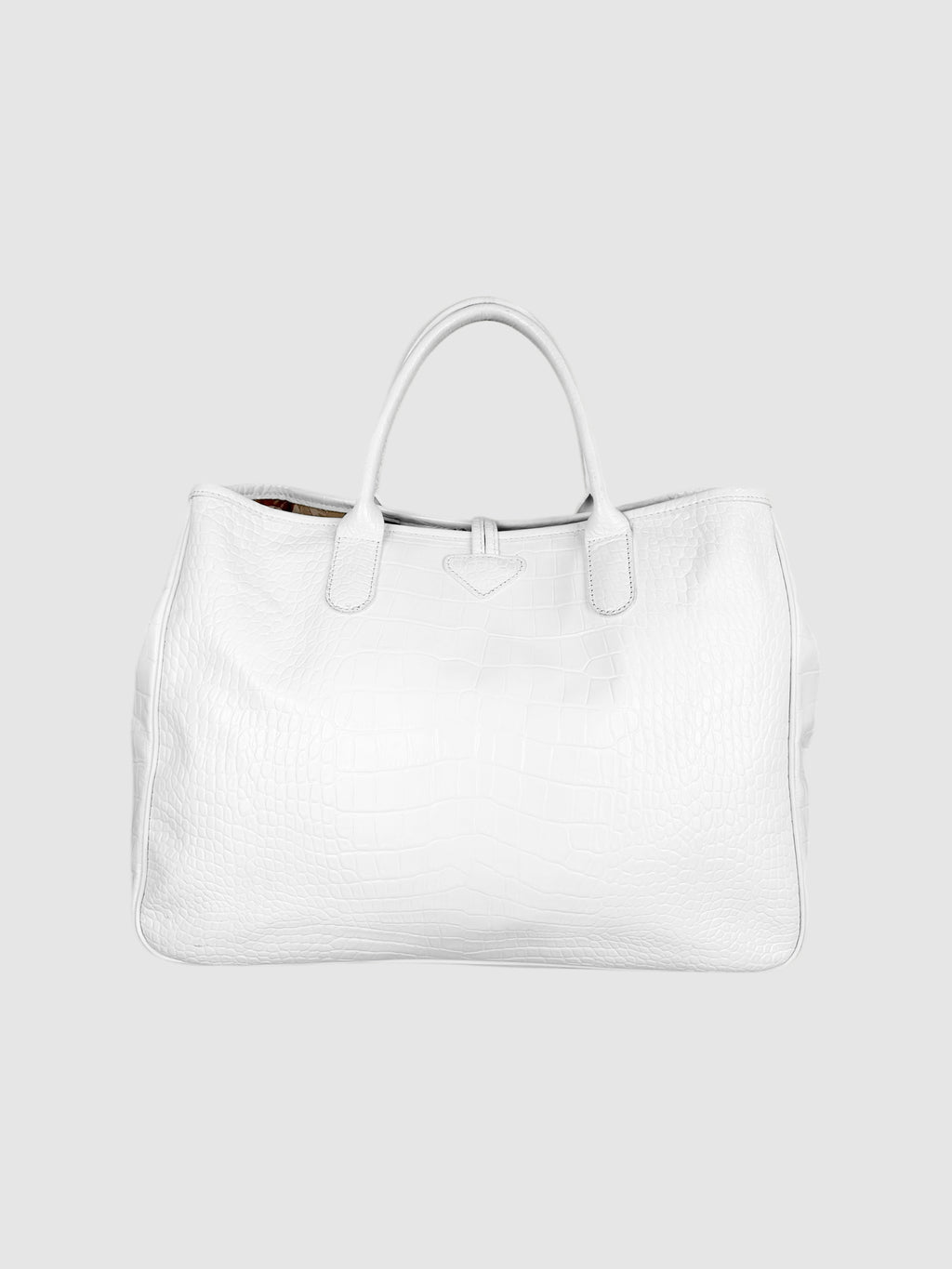 Croc-Embossed Roseau Bag