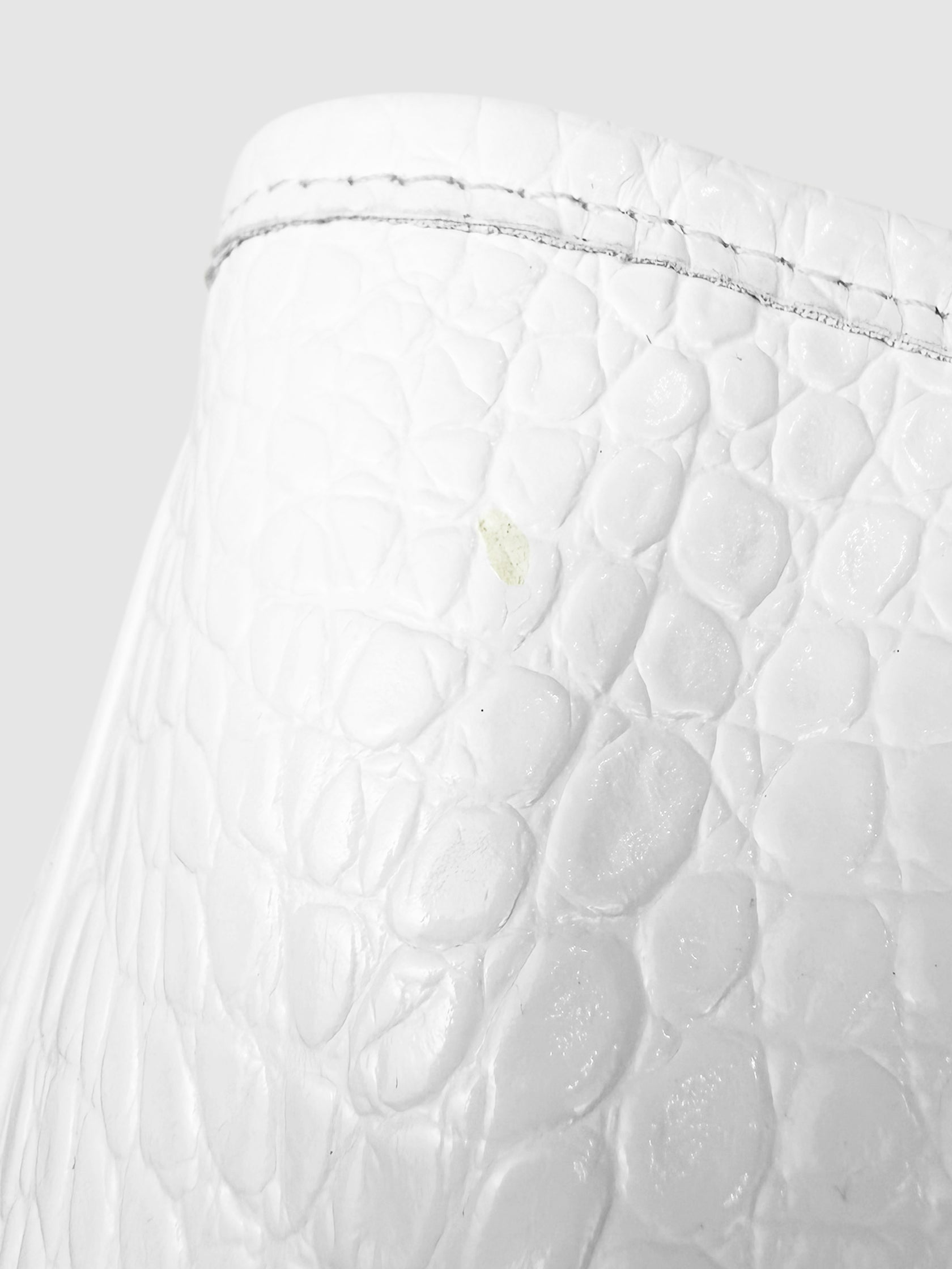 Croc-Embossed Roseau Bag