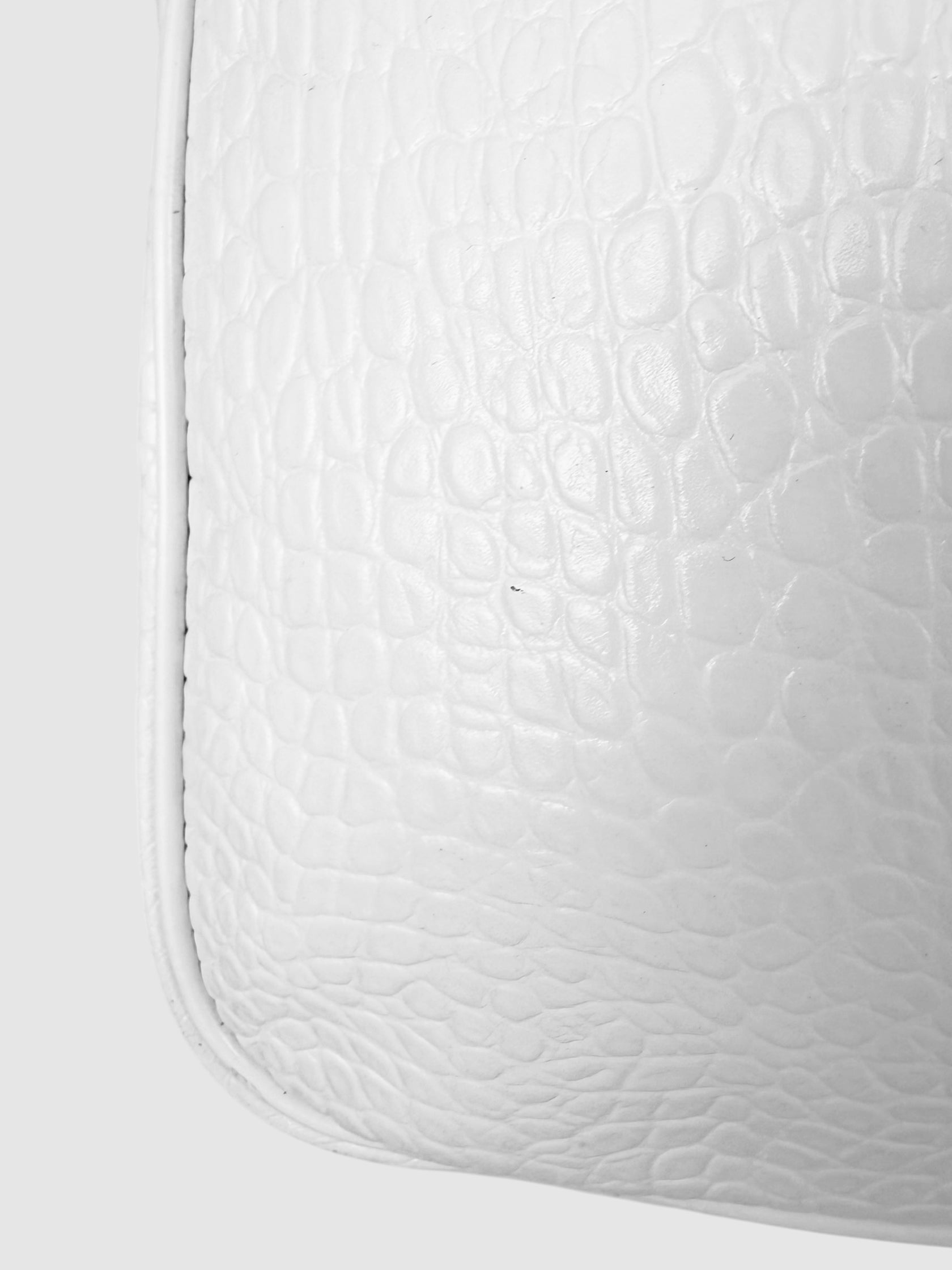 Croc-Embossed Roseau Bag