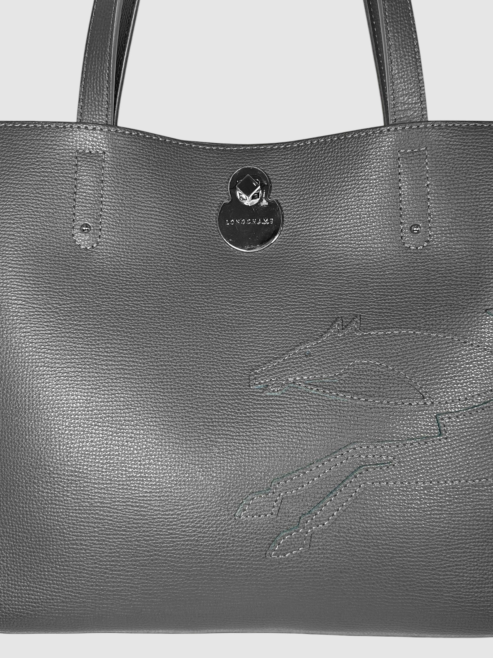 Leather Shop It Tote Bag