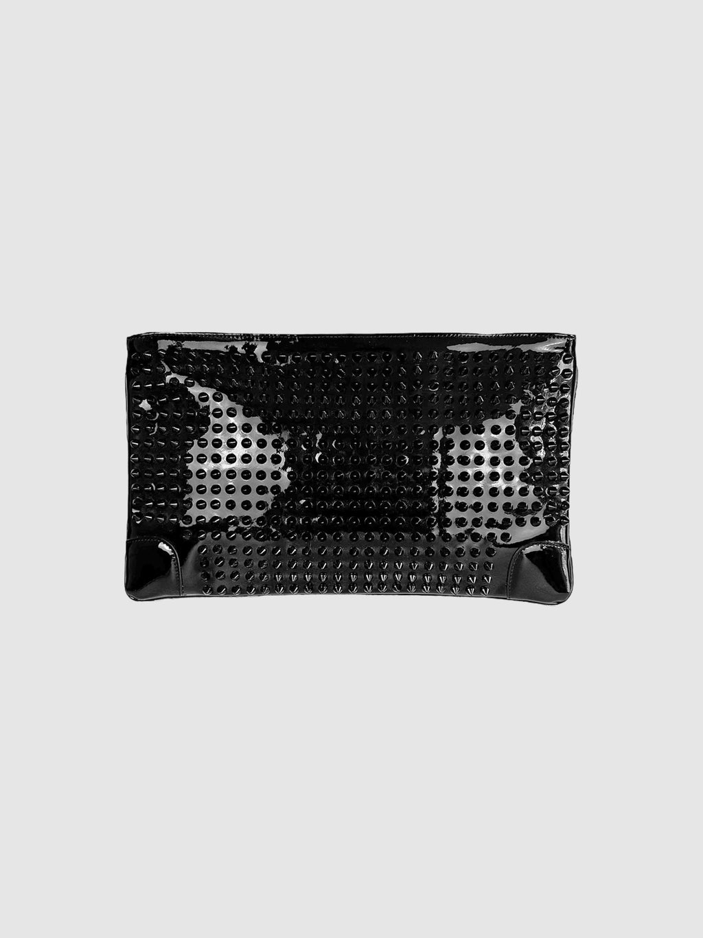 Loubiposh Spiked Chain Strap Clutch