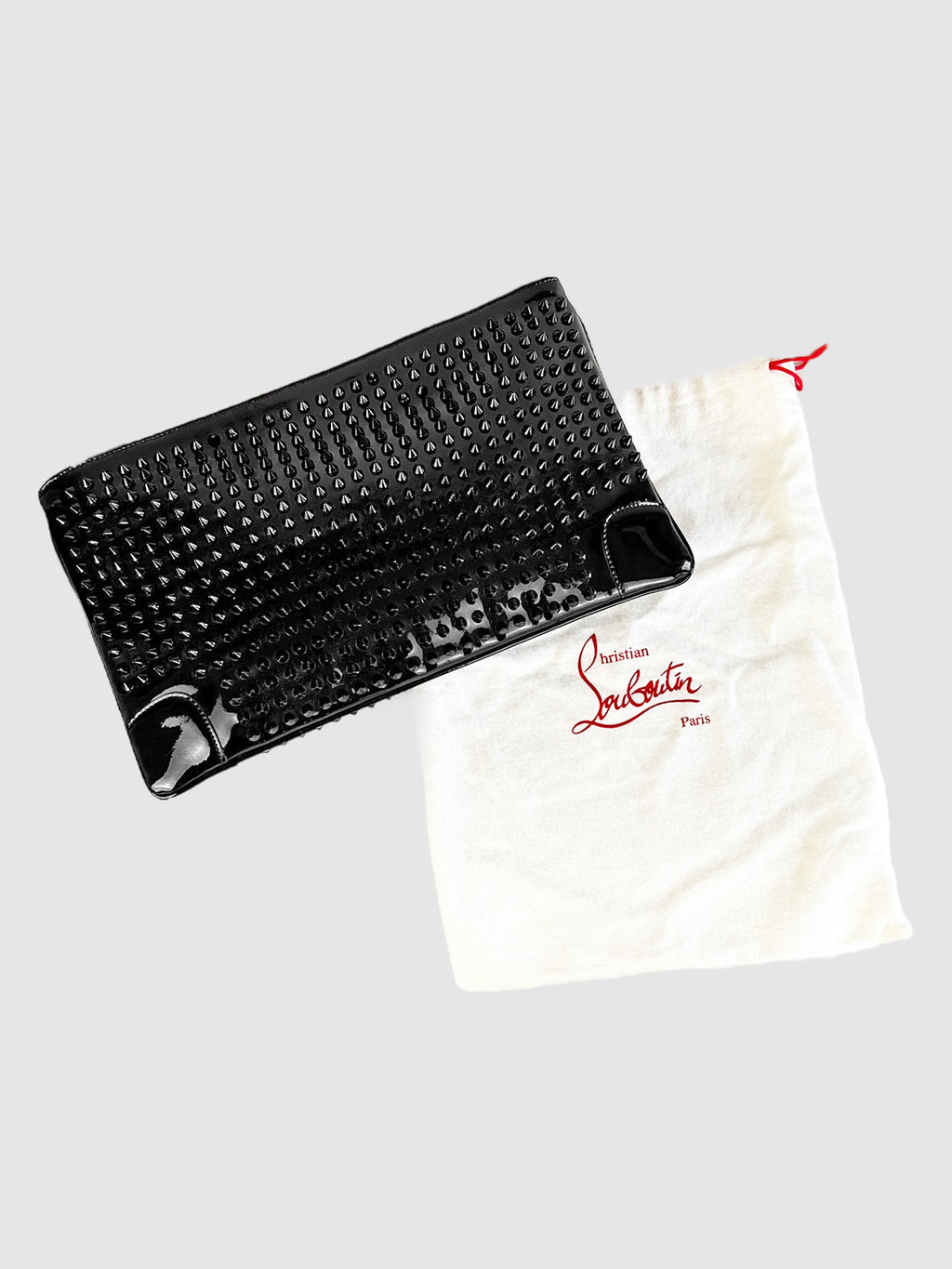 Loubiposh Spiked Chain Strap Clutch