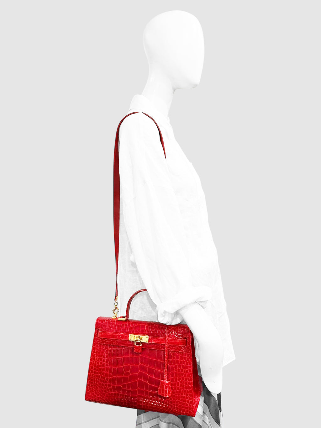 Crocodile Handle Bag