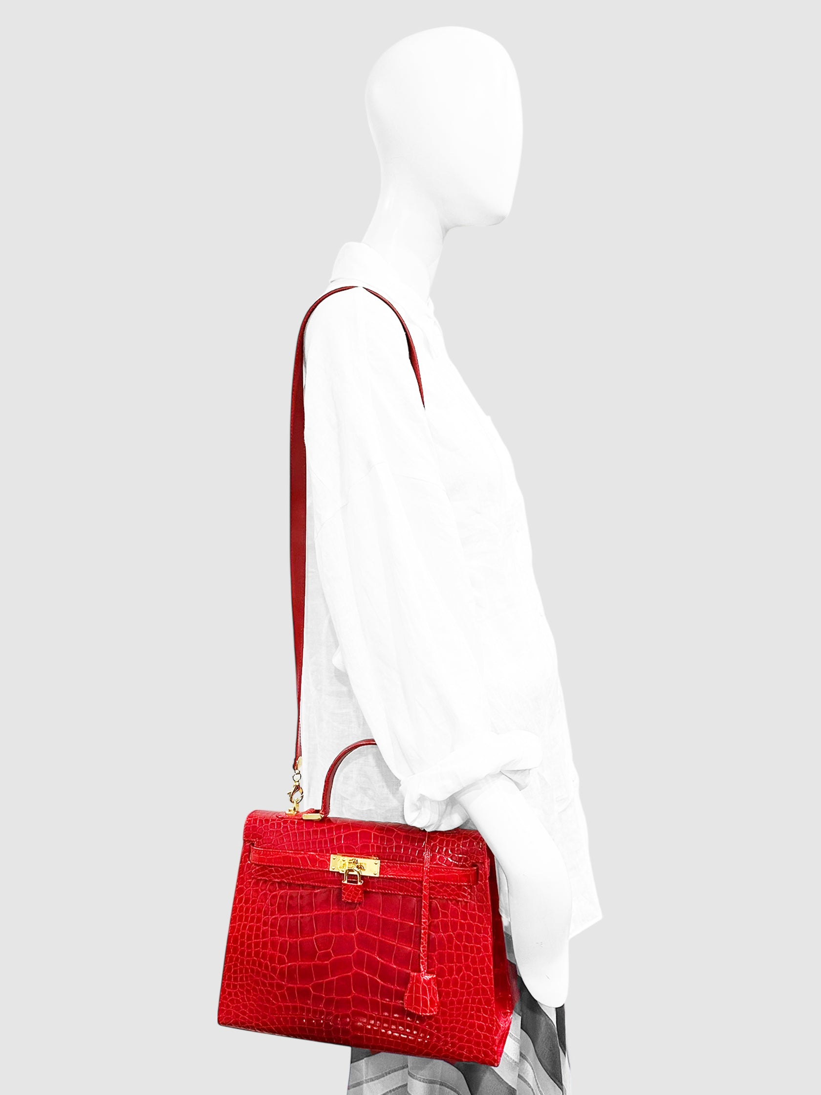 Crocodile Handle Bag