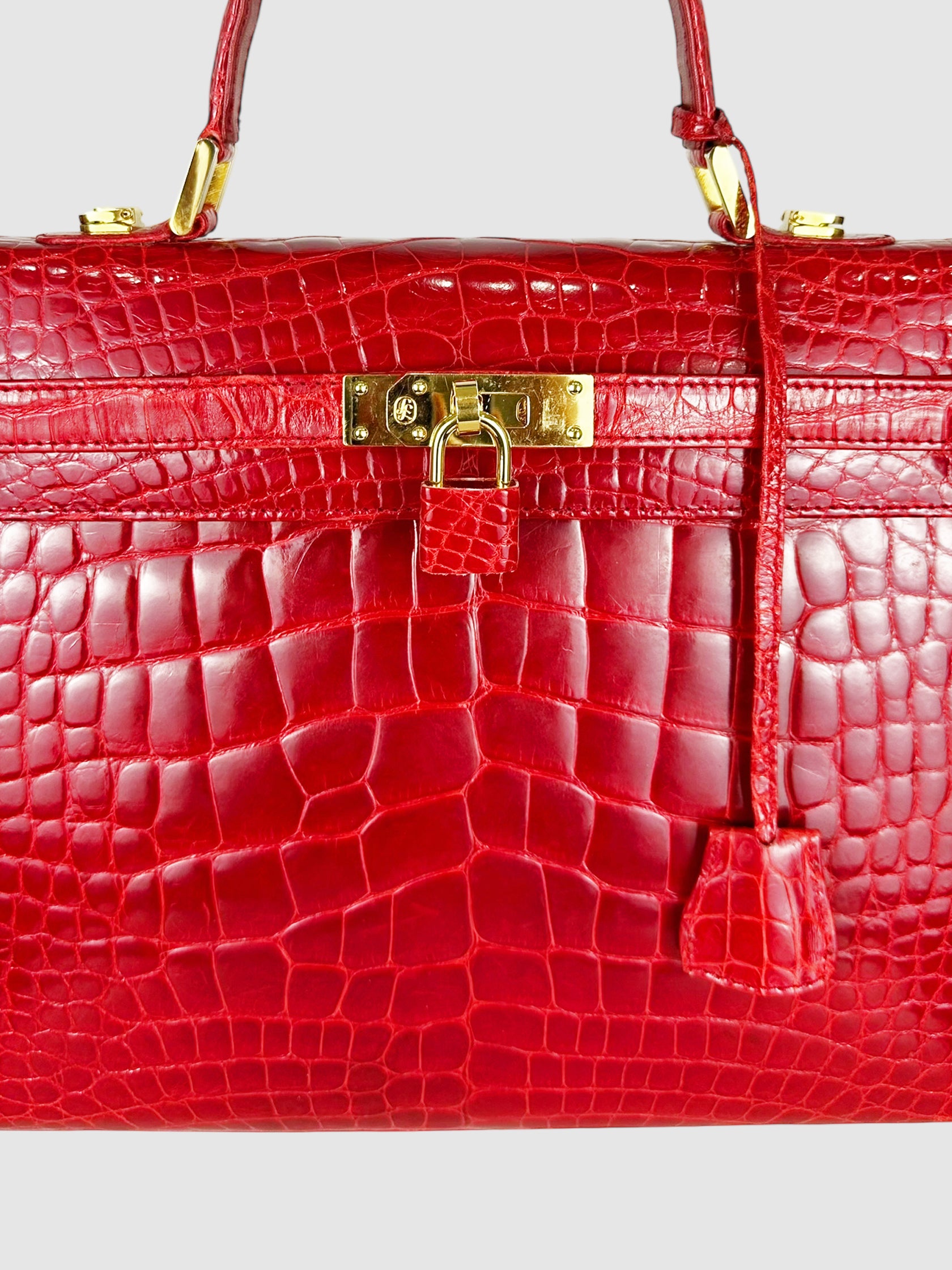 Crocodile Handle Bag