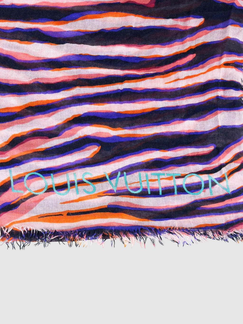 Cashmere Zebra Print Scarf