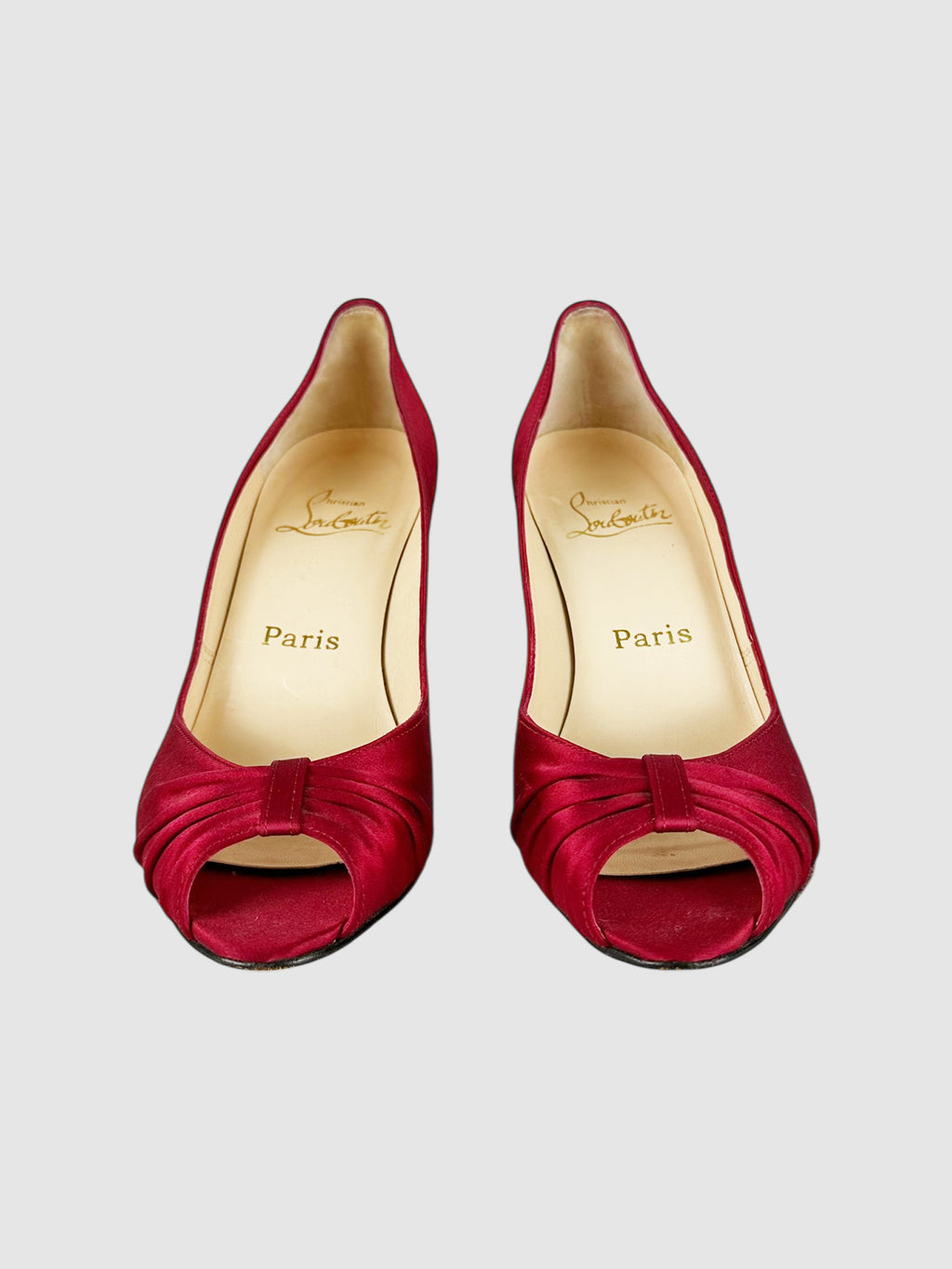 Satin Ruched Pumps