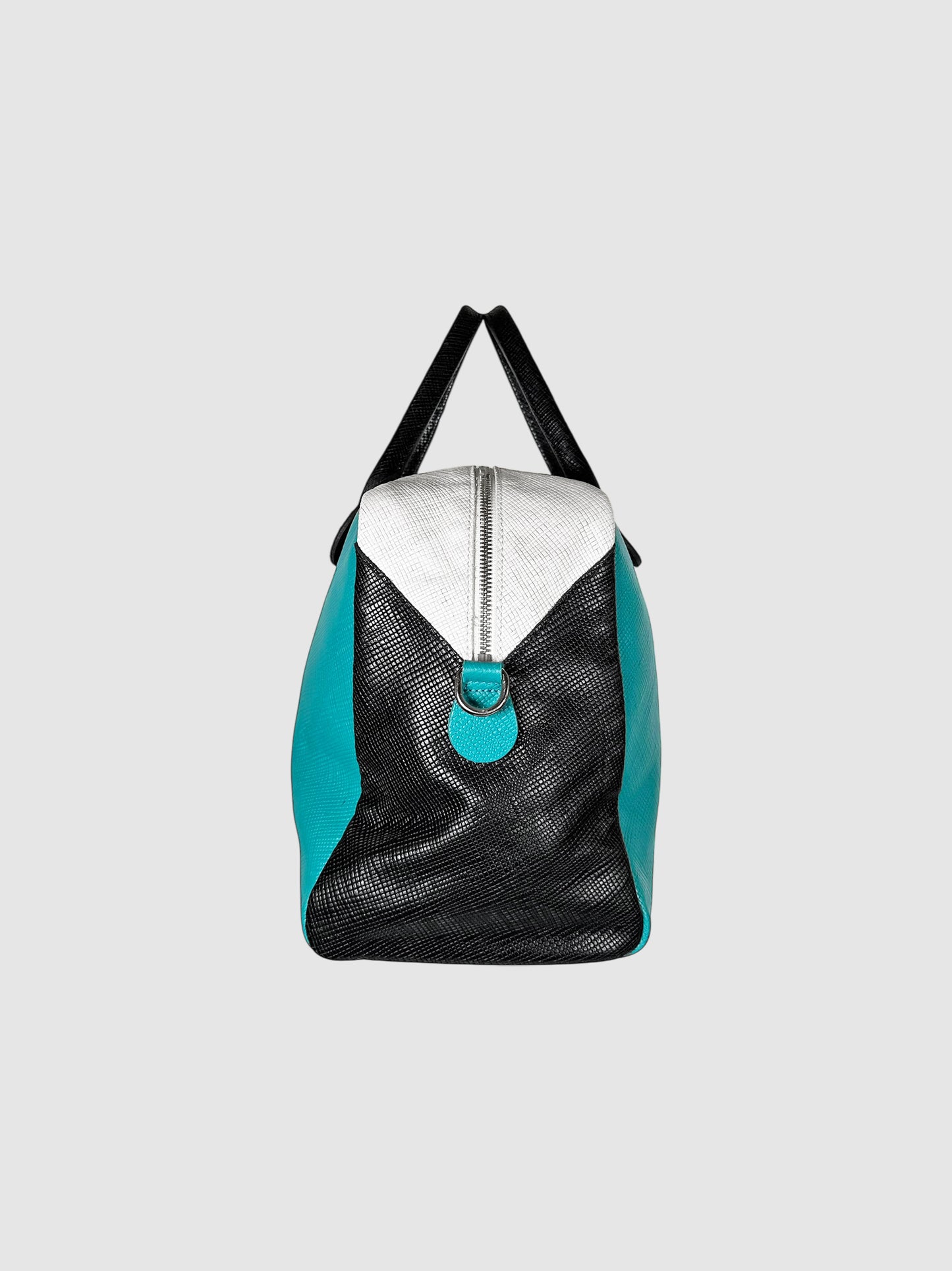 Tri-Colour Quadri Handle Bag