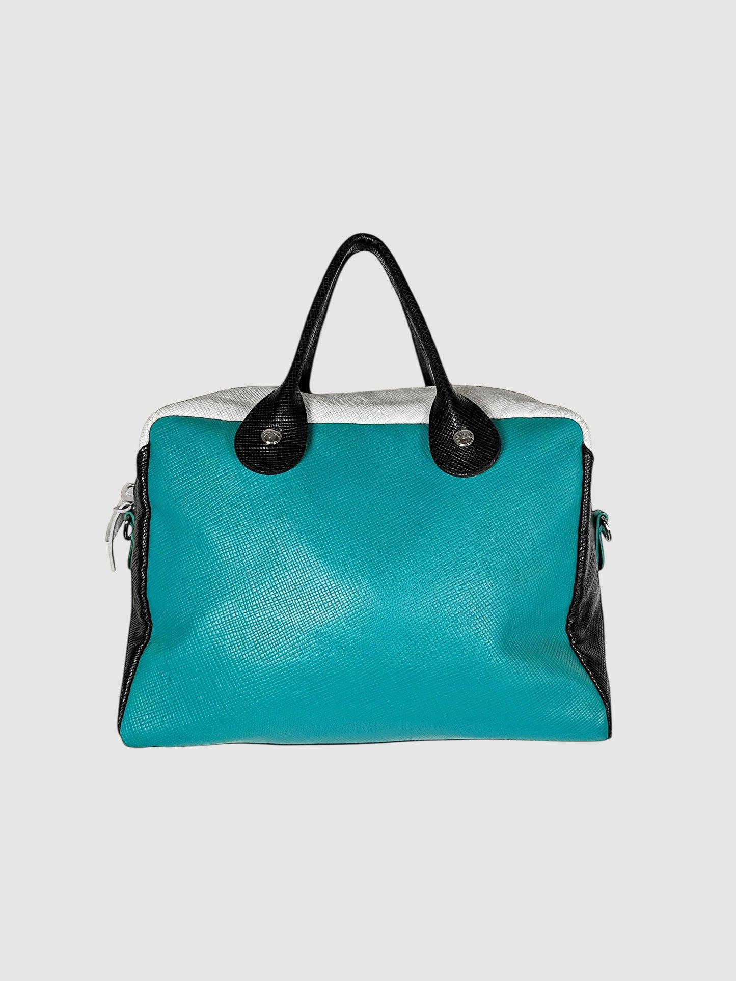 Tri-Colour Quadri Handle Bag