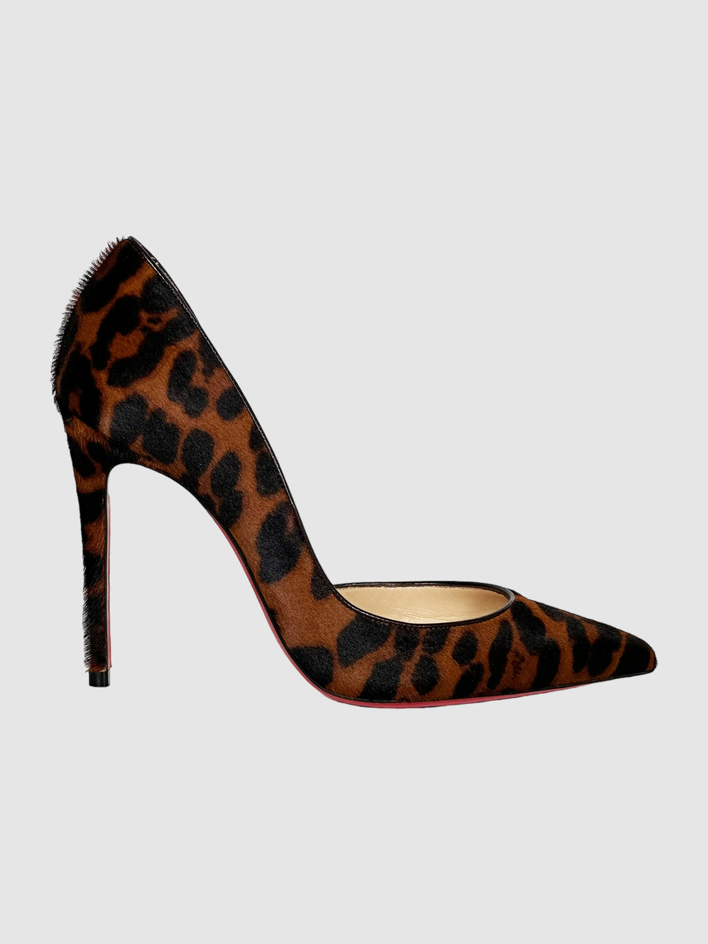 Christian Louboutin Pony Hair Leopard Print Pumps - Size 36