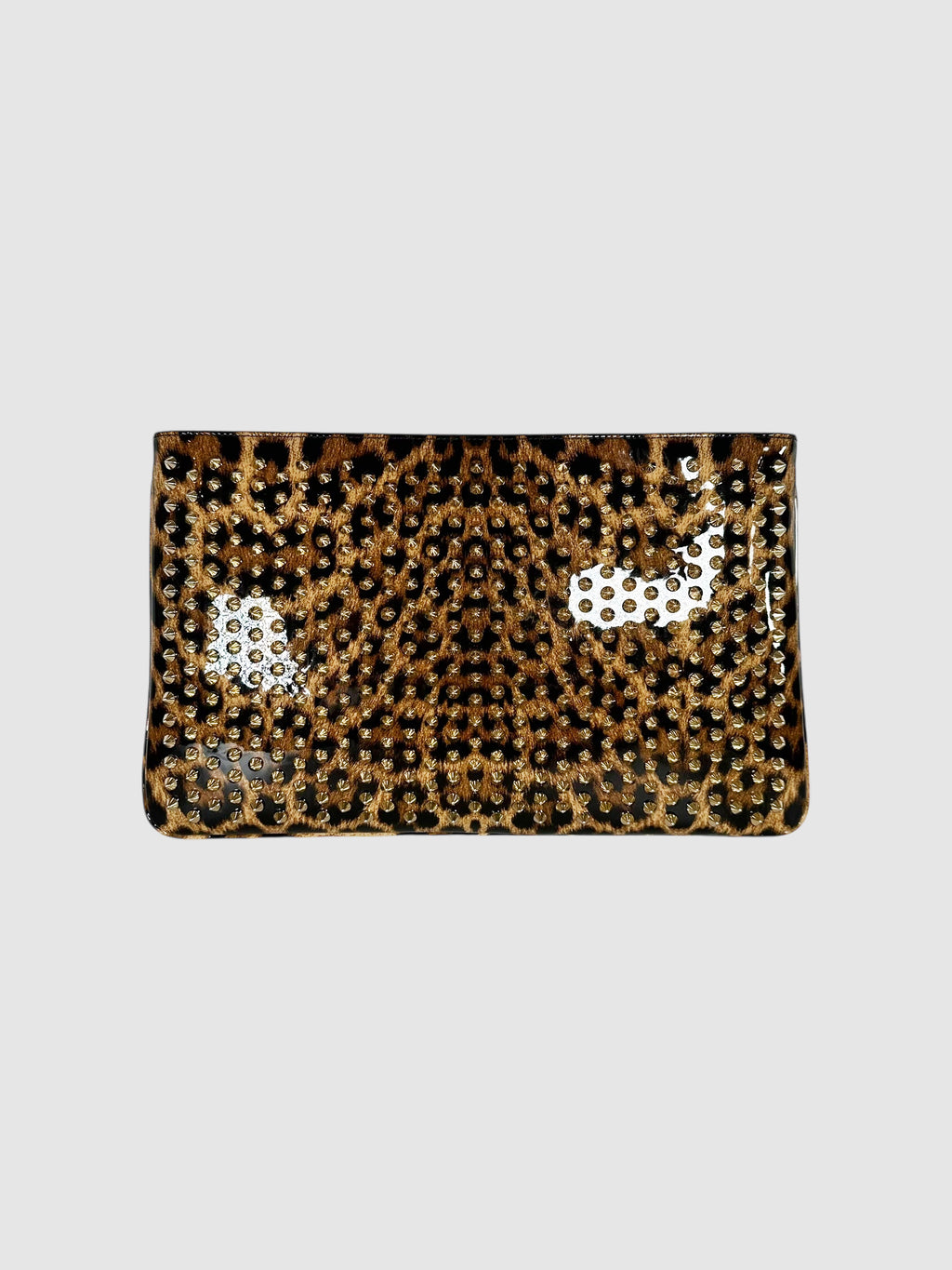 Studded Leopard Print Bag