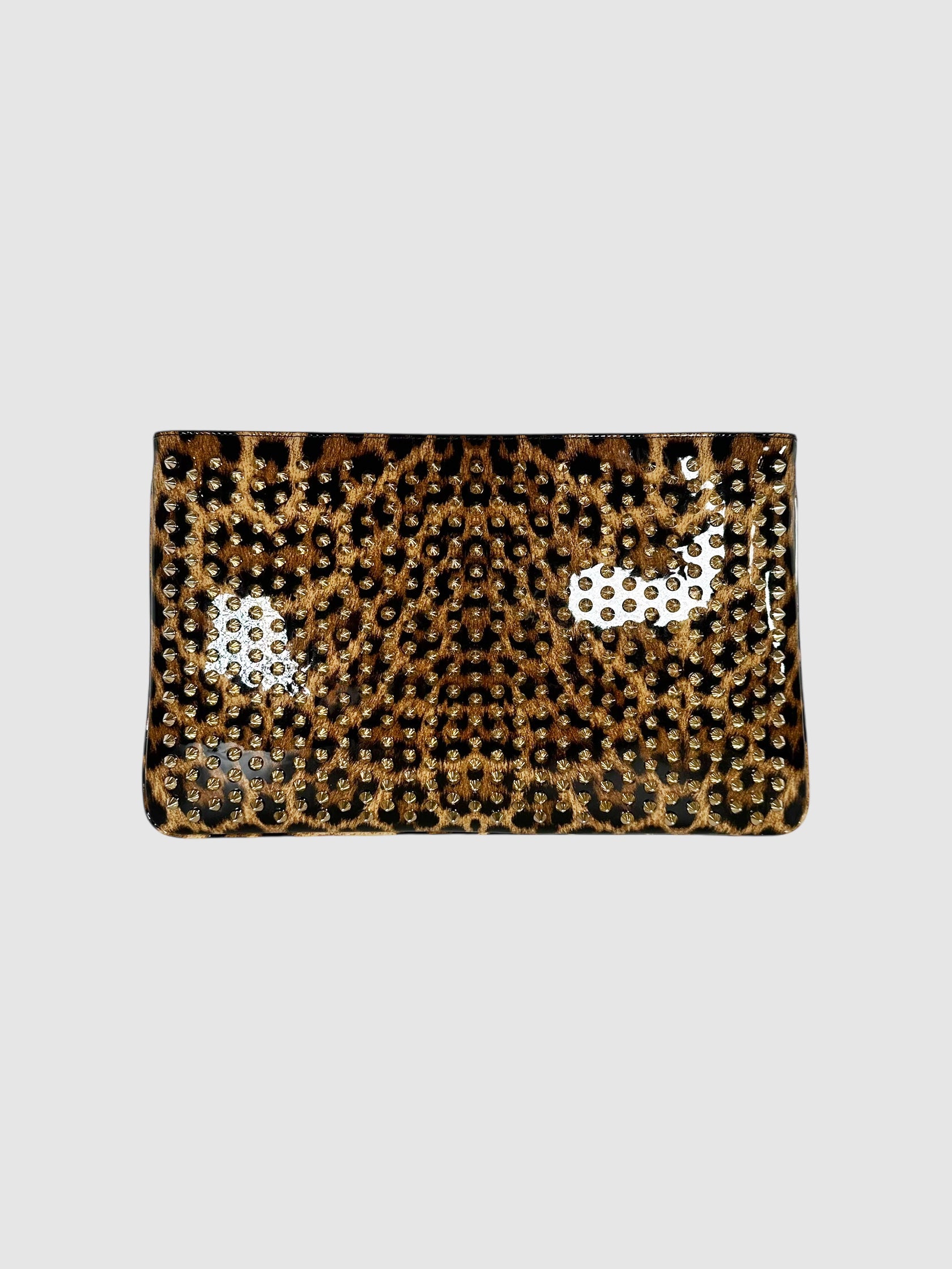 Studded Leopard Print Bag