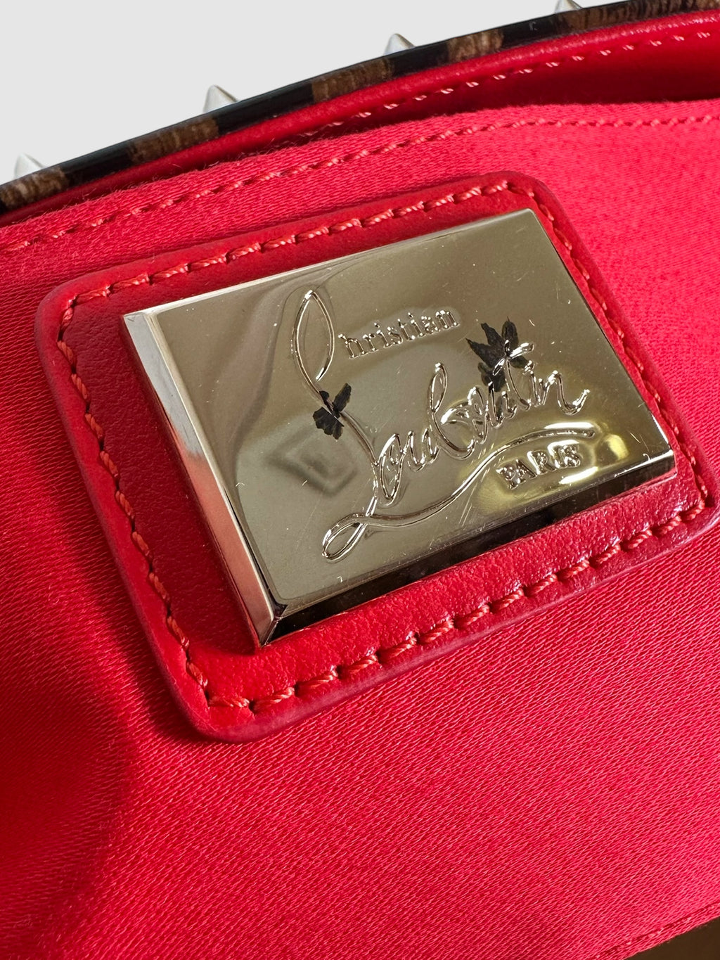 Studded Leopard Print Bag