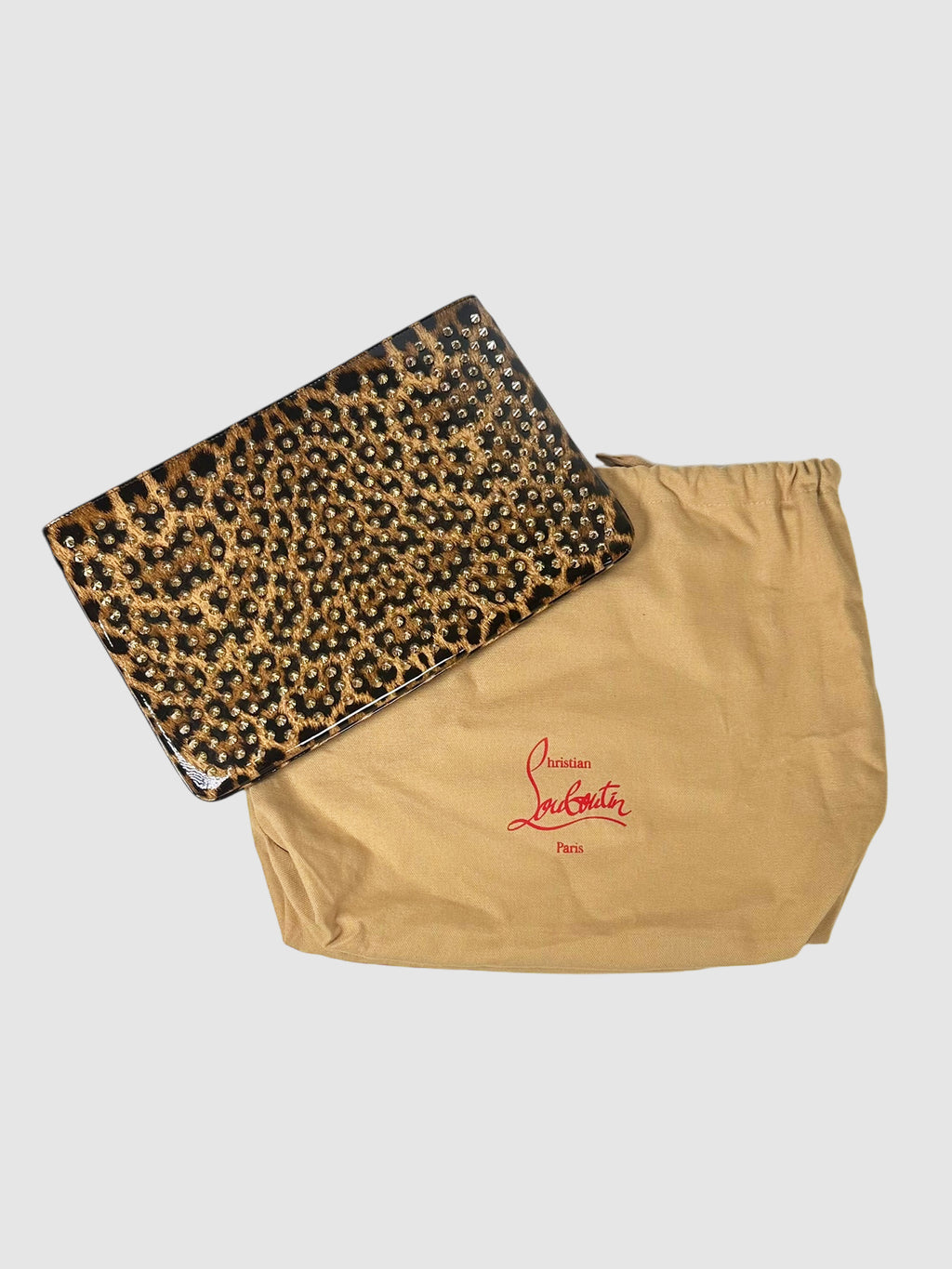 Studded Leopard Print Bag