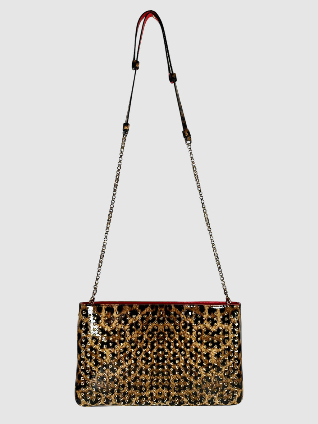 Studded Leopard Print Bag