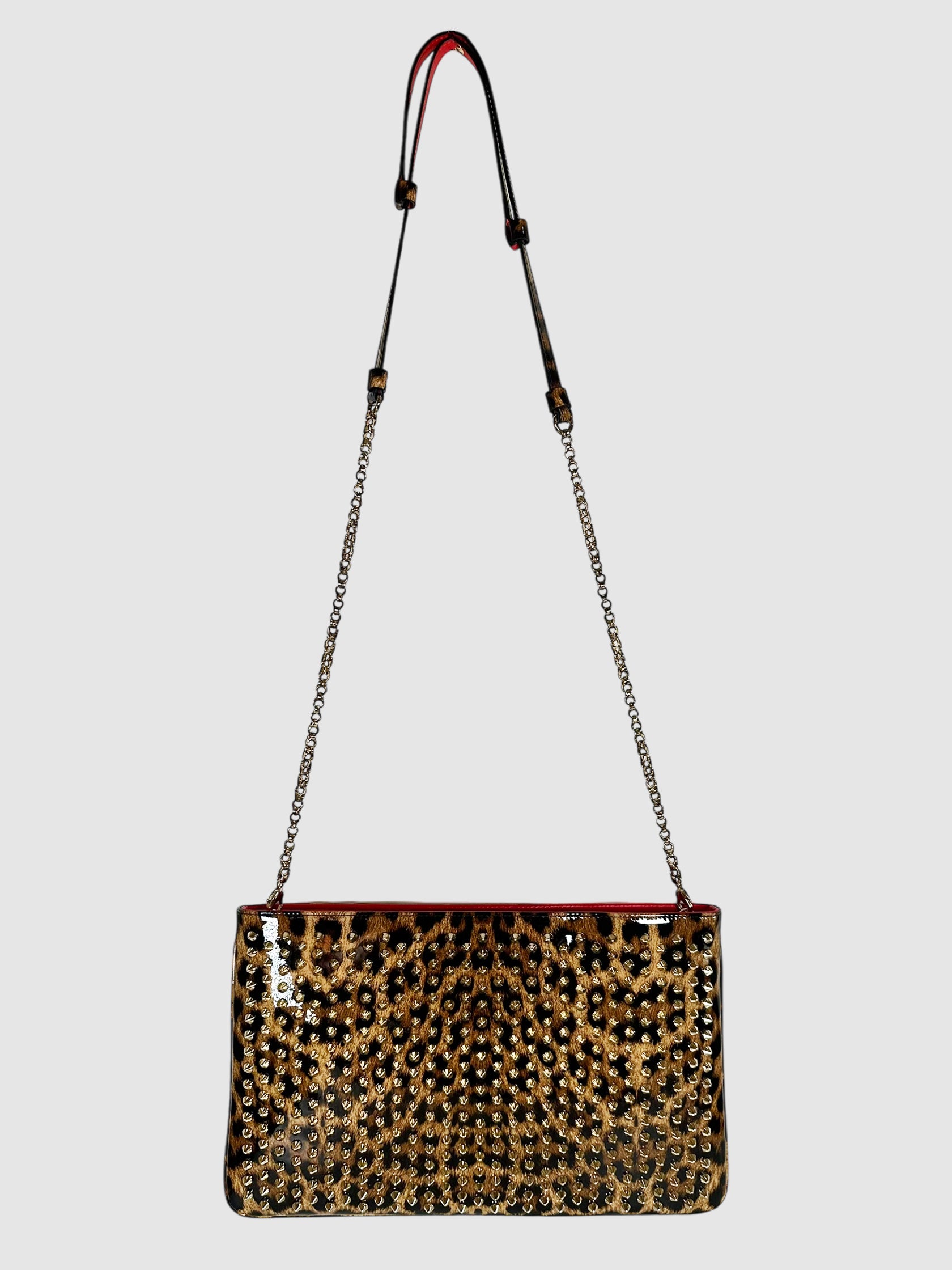 Studded Leopard Print Bag