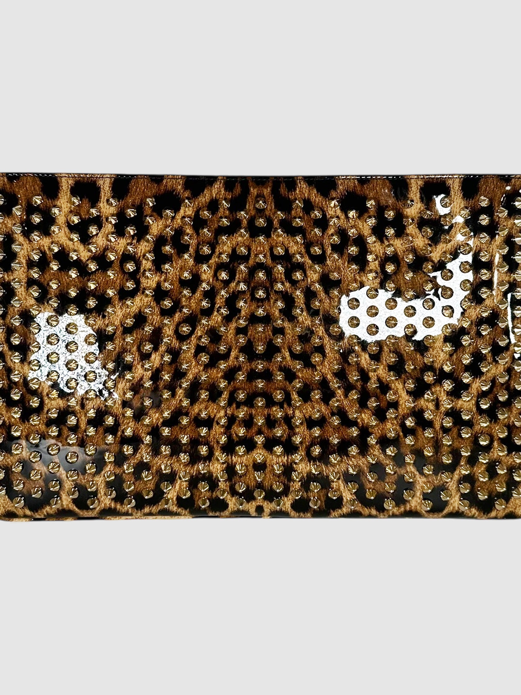 Studded Leopard Print Bag
