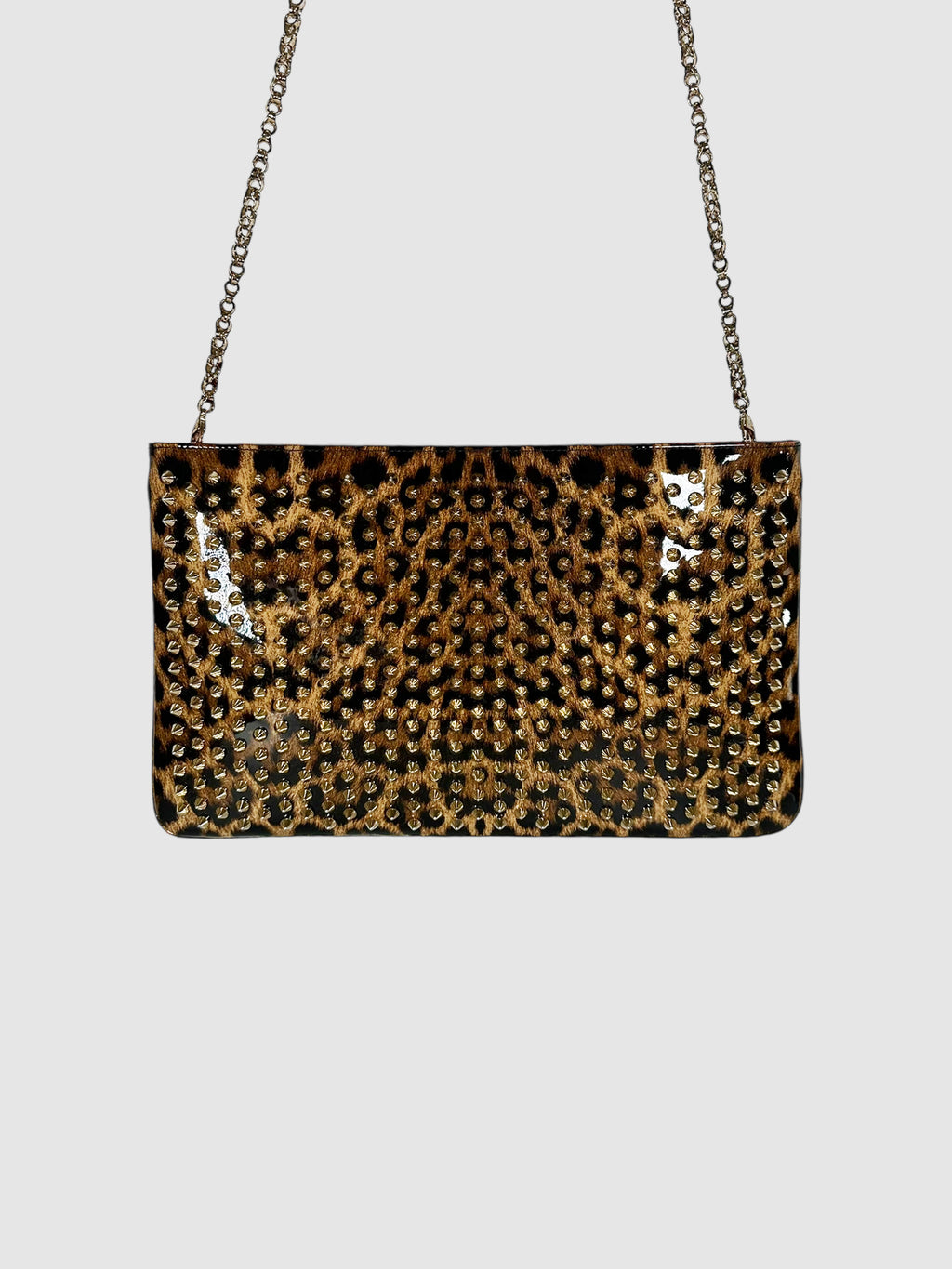 Studded Leopard Print Bag