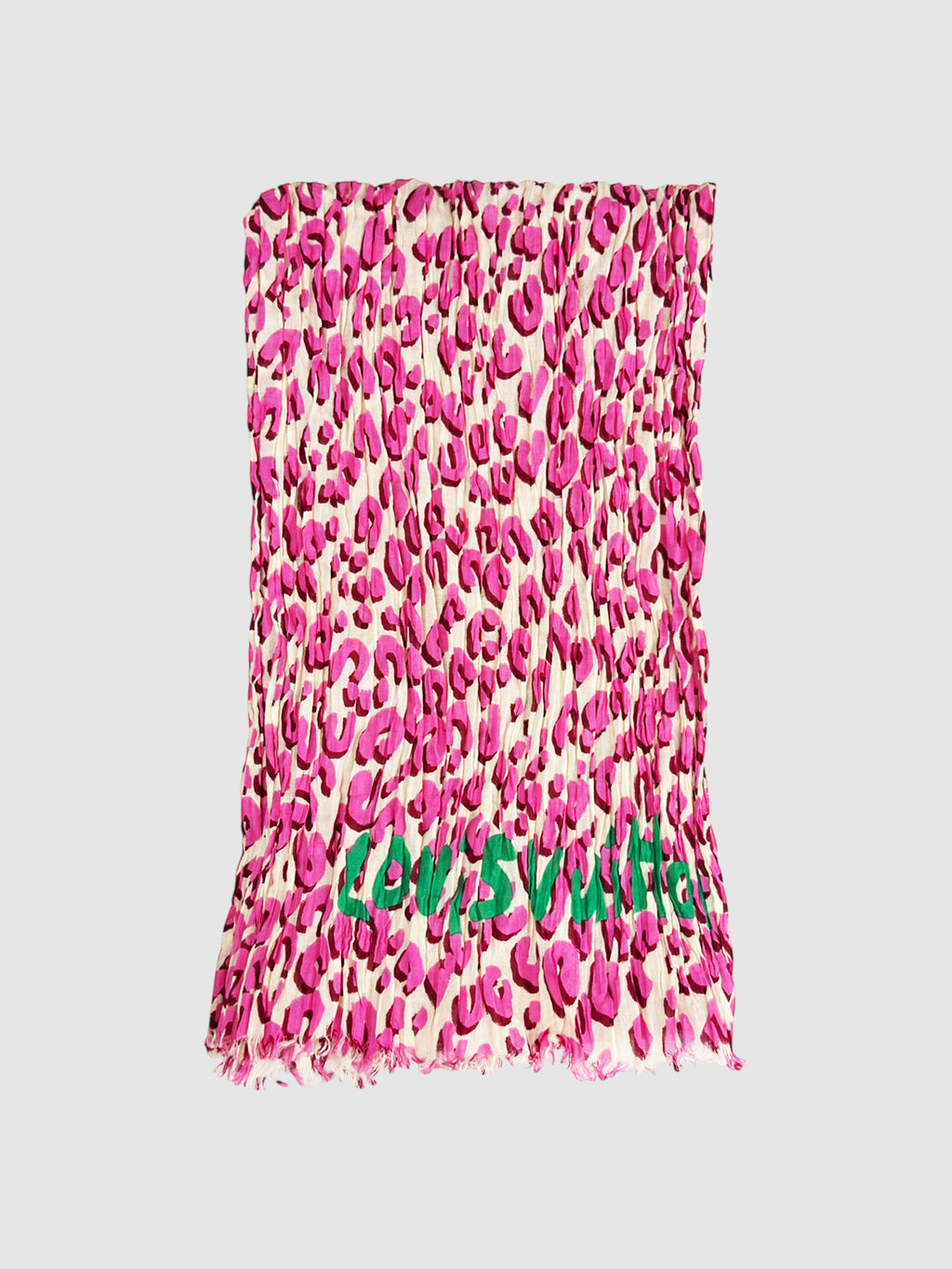 Leopard Print Graffiti Scarf