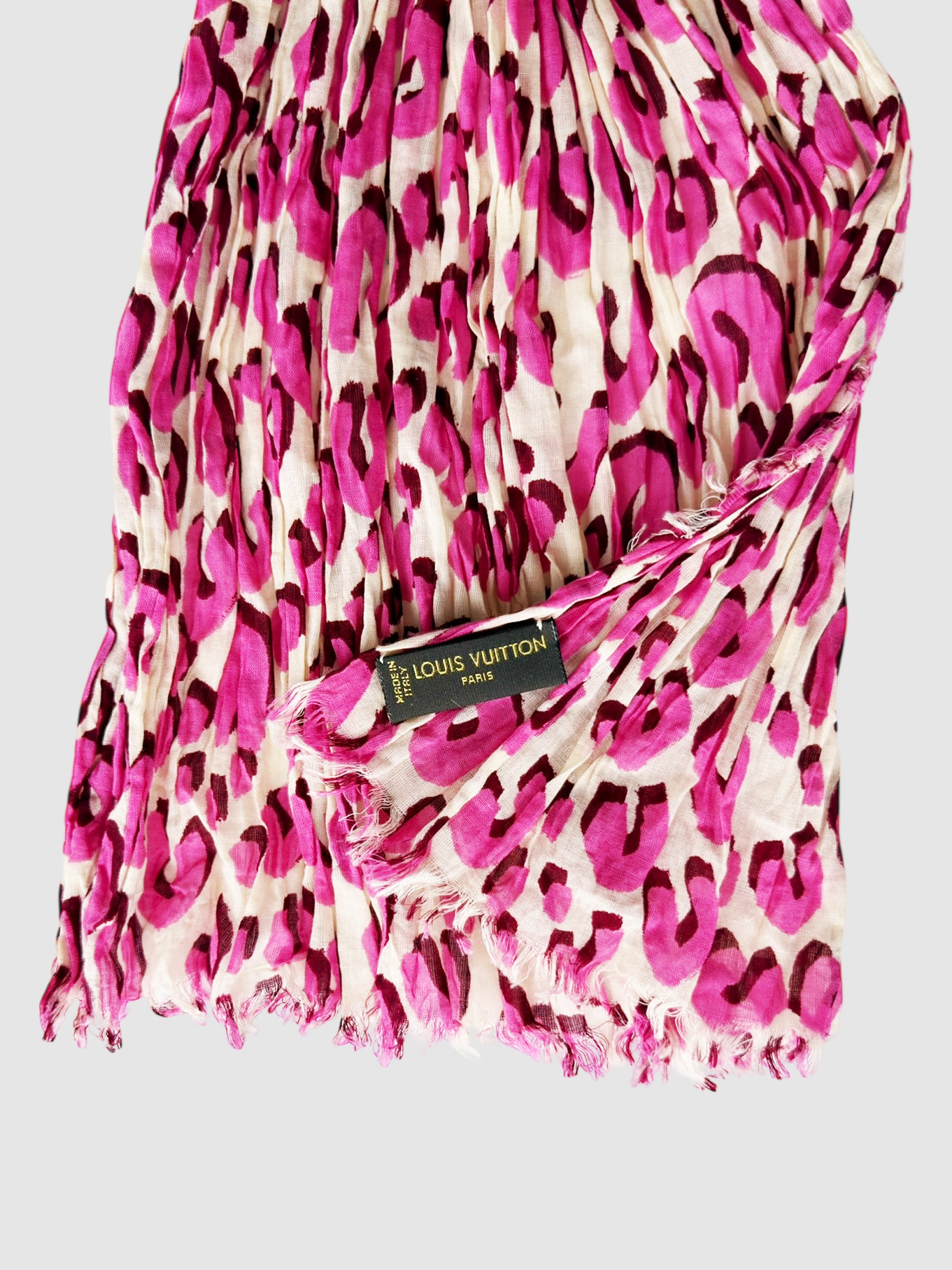 Leopard Print Graffiti Scarf