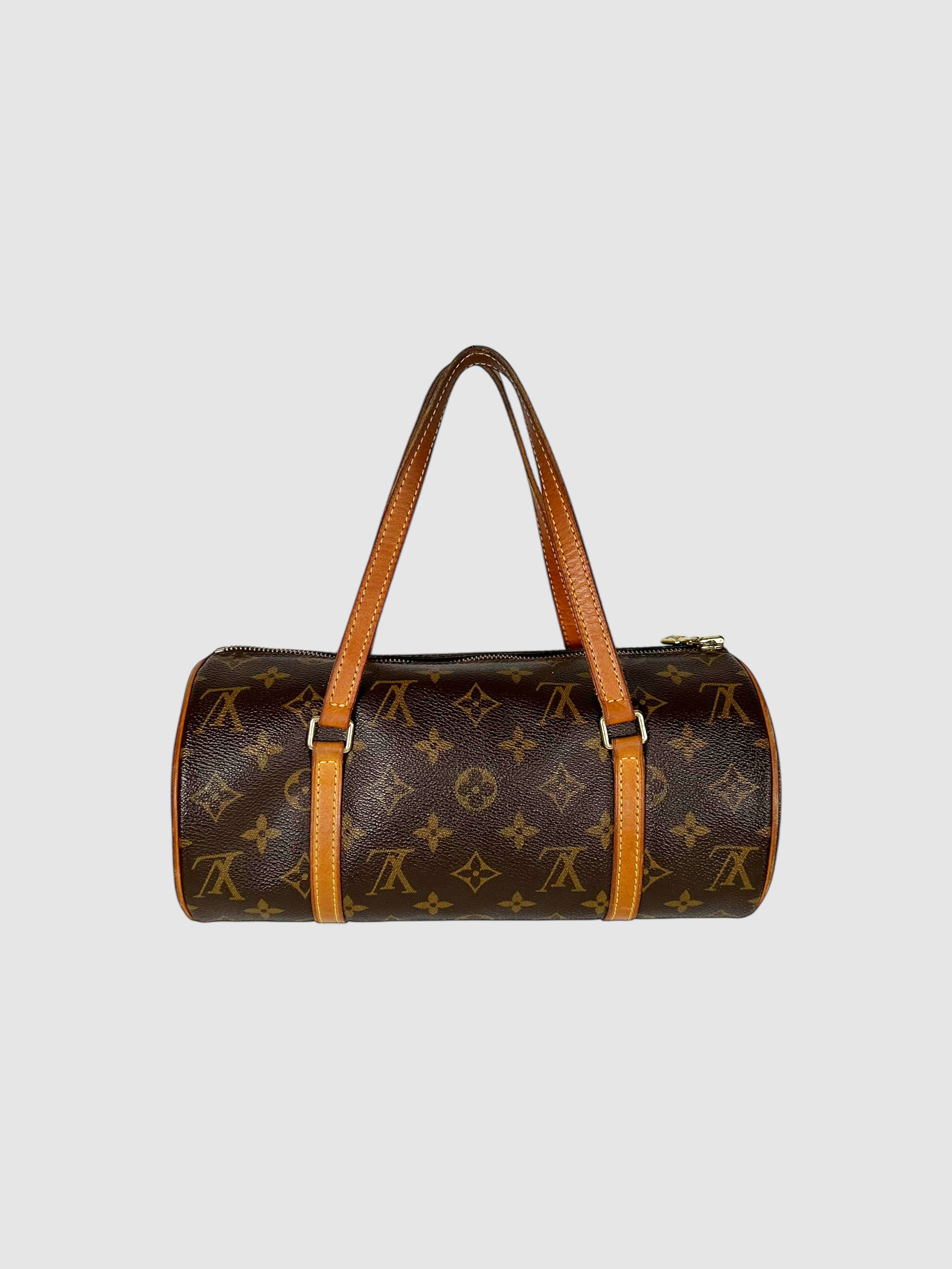 Louis Vuitton Brown Monogram Canvas and Leather Papillon 26 Shoulder Bag Luxury Designer Resale Consignment Secondhand Toronto