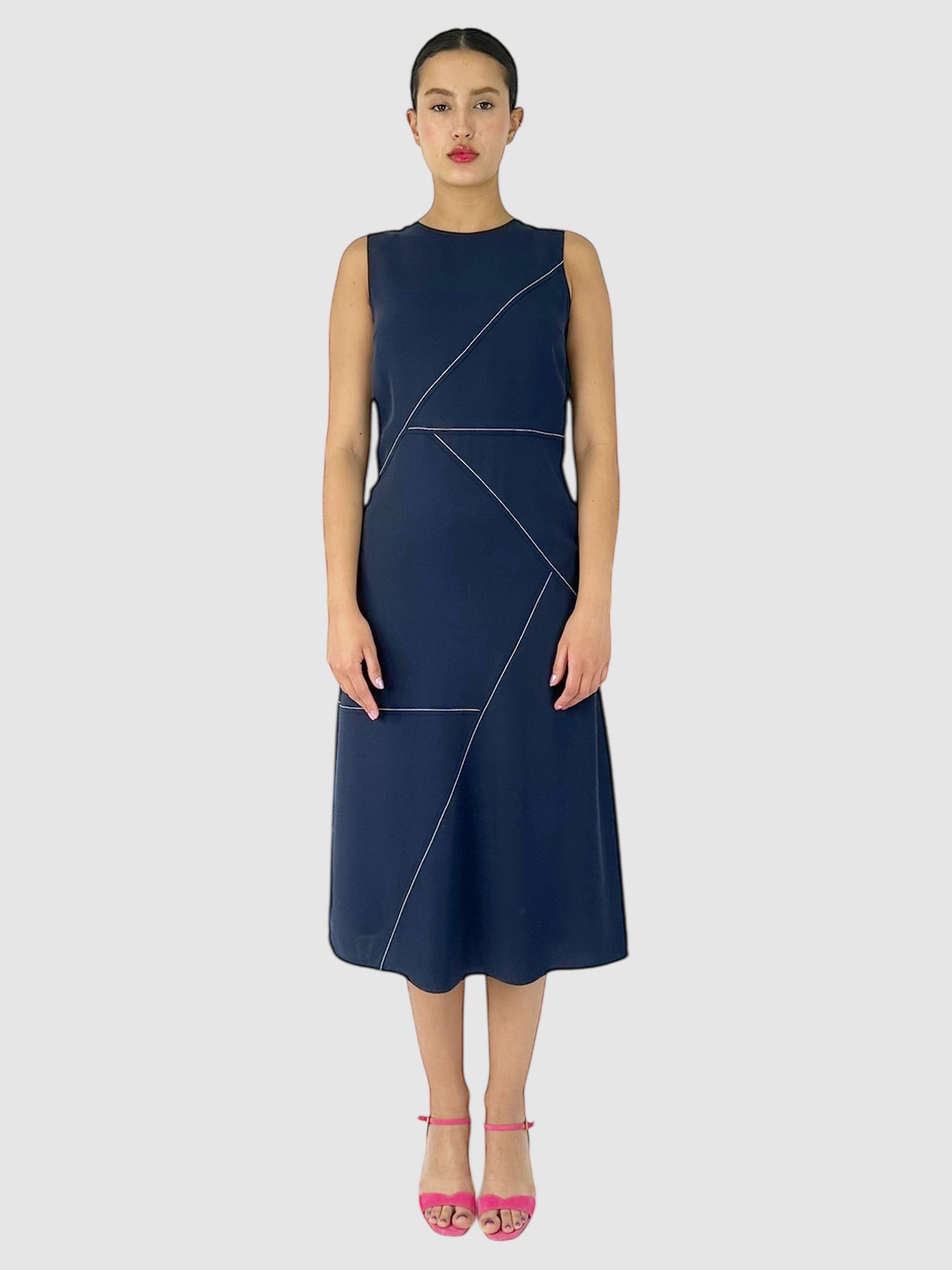 Contrast Stitch Dress