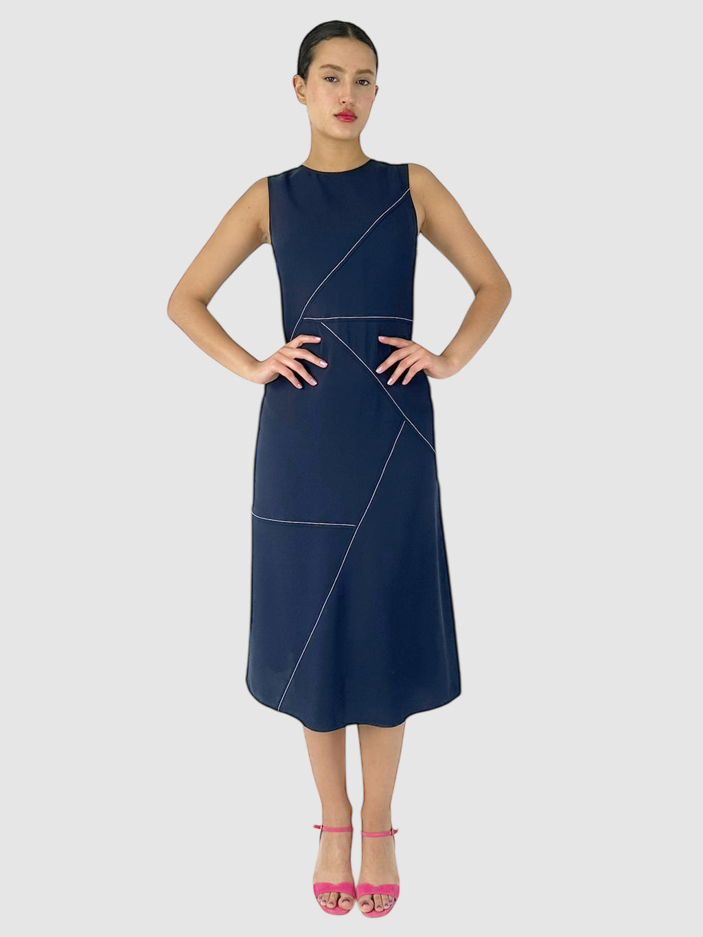 Contrast Stitch Dress