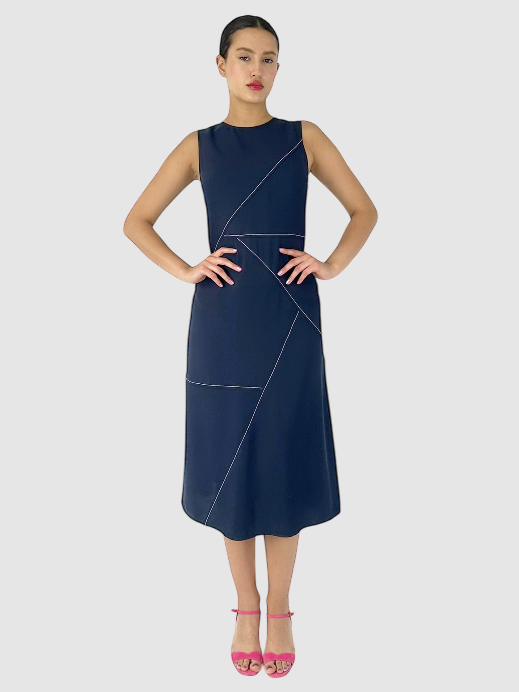 Contrast Stitch Dress