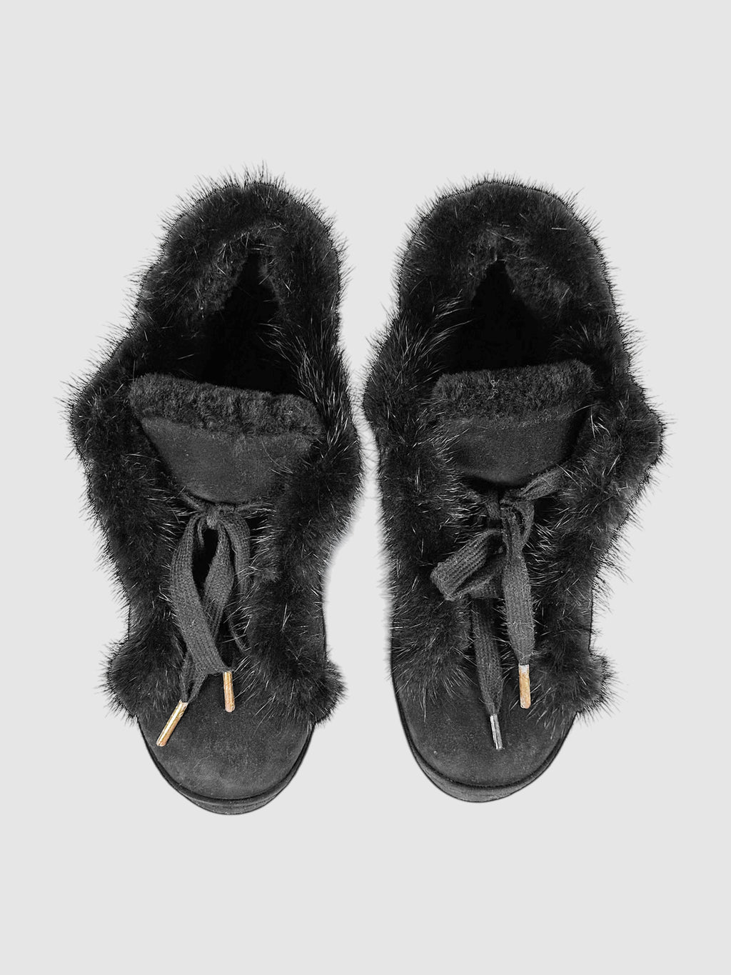 Fur Trim Sneakers